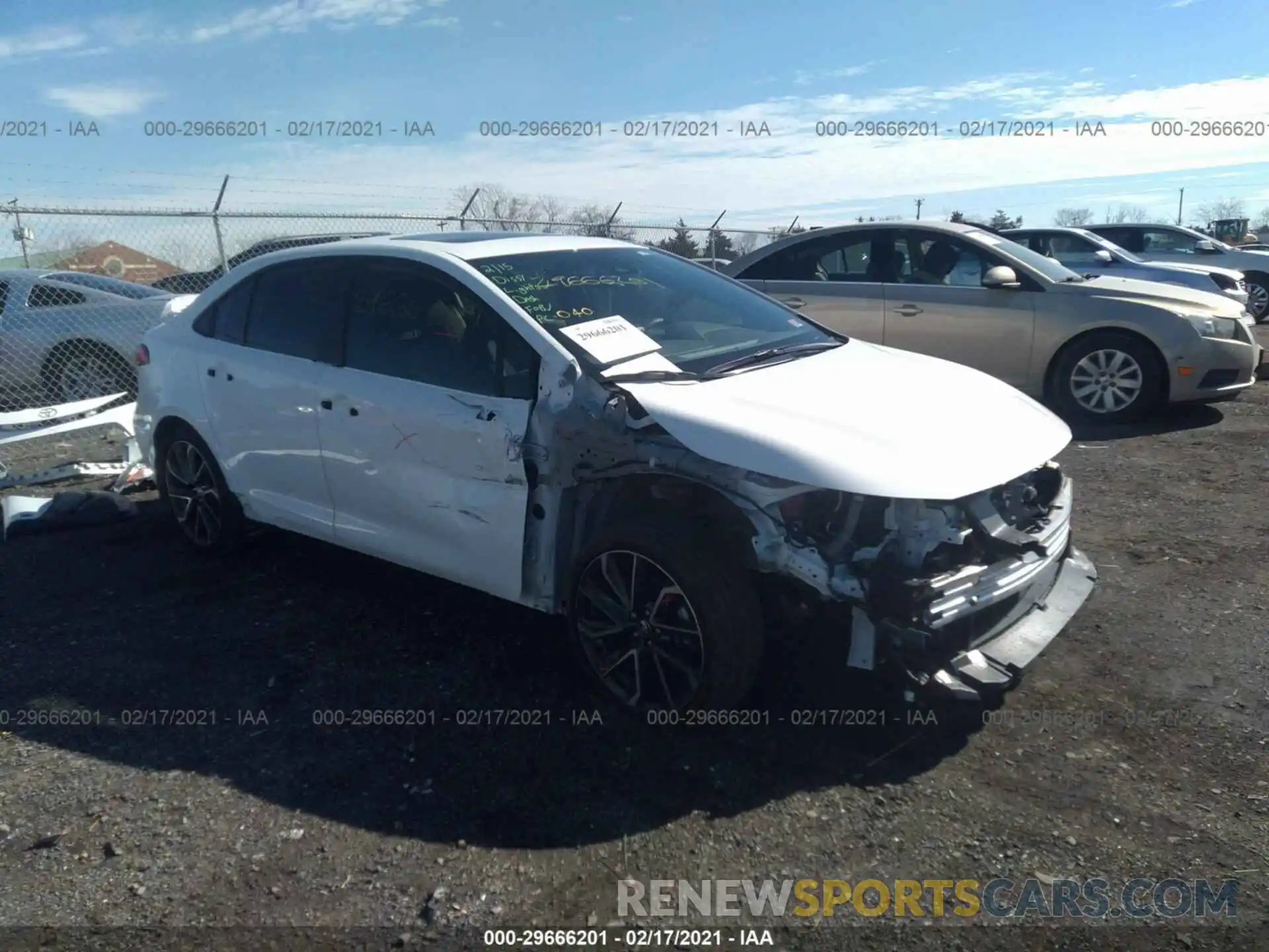 1 Photograph of a damaged car JTDP4RCE8LJ038427 TOYOTA COROLLA 2020