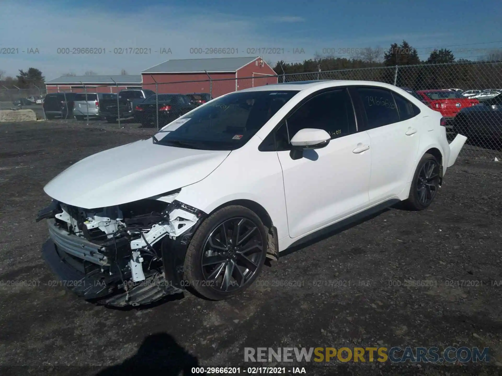 2 Photograph of a damaged car JTDP4RCE8LJ038427 TOYOTA COROLLA 2020