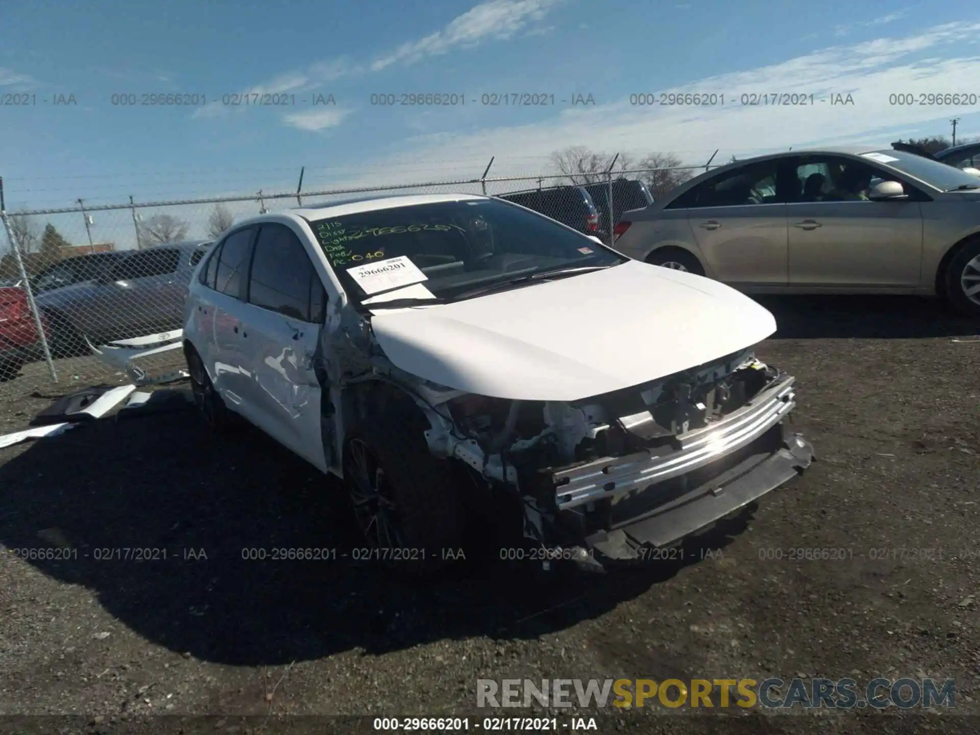 6 Photograph of a damaged car JTDP4RCE8LJ038427 TOYOTA COROLLA 2020