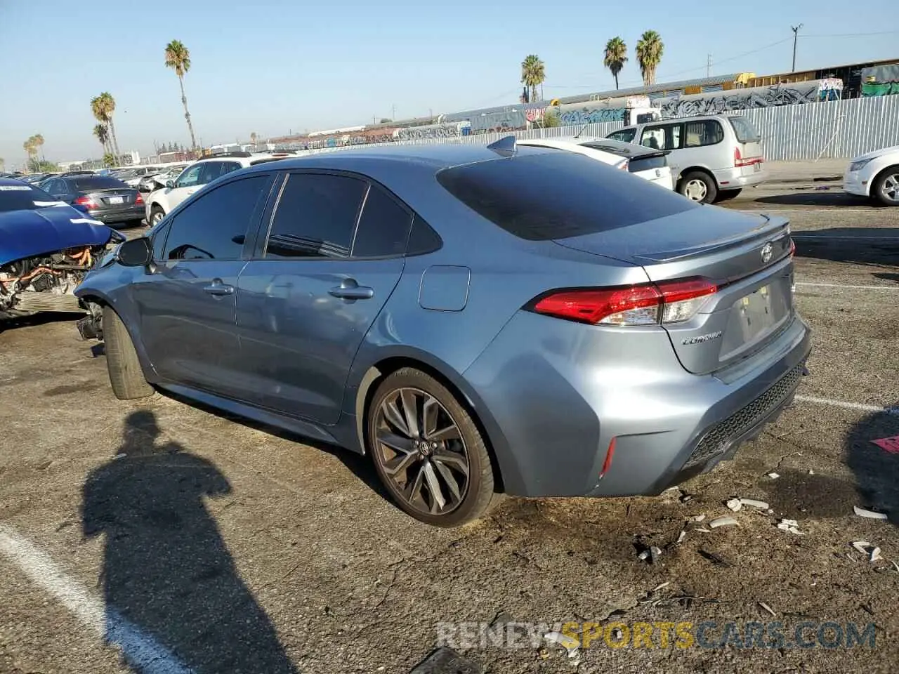 2 Photograph of a damaged car JTDP4RCE9LJ016517 TOYOTA COROLLA 2020