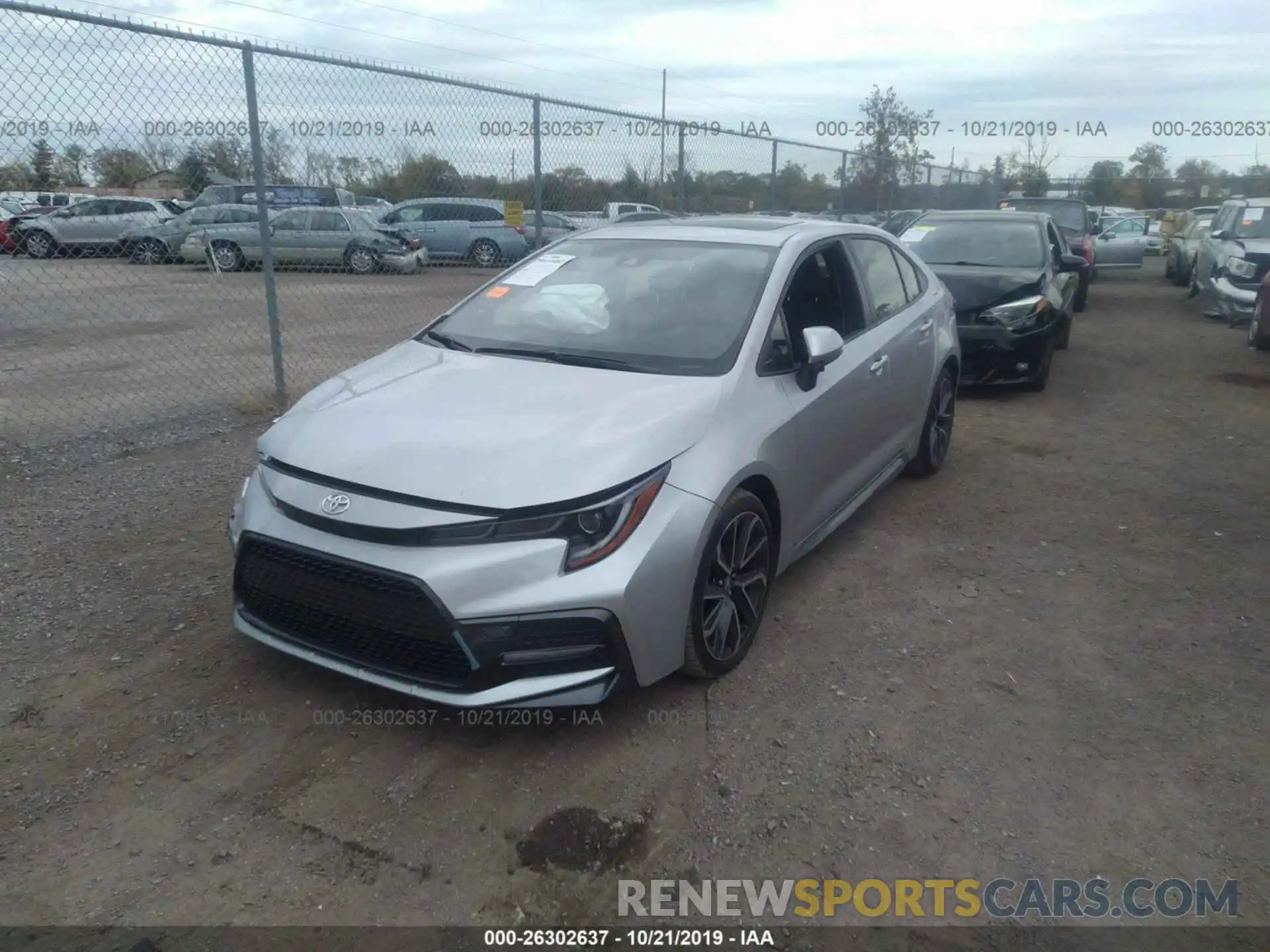 2 Photograph of a damaged car JTDP4RCEXLJ011293 TOYOTA COROLLA 2020