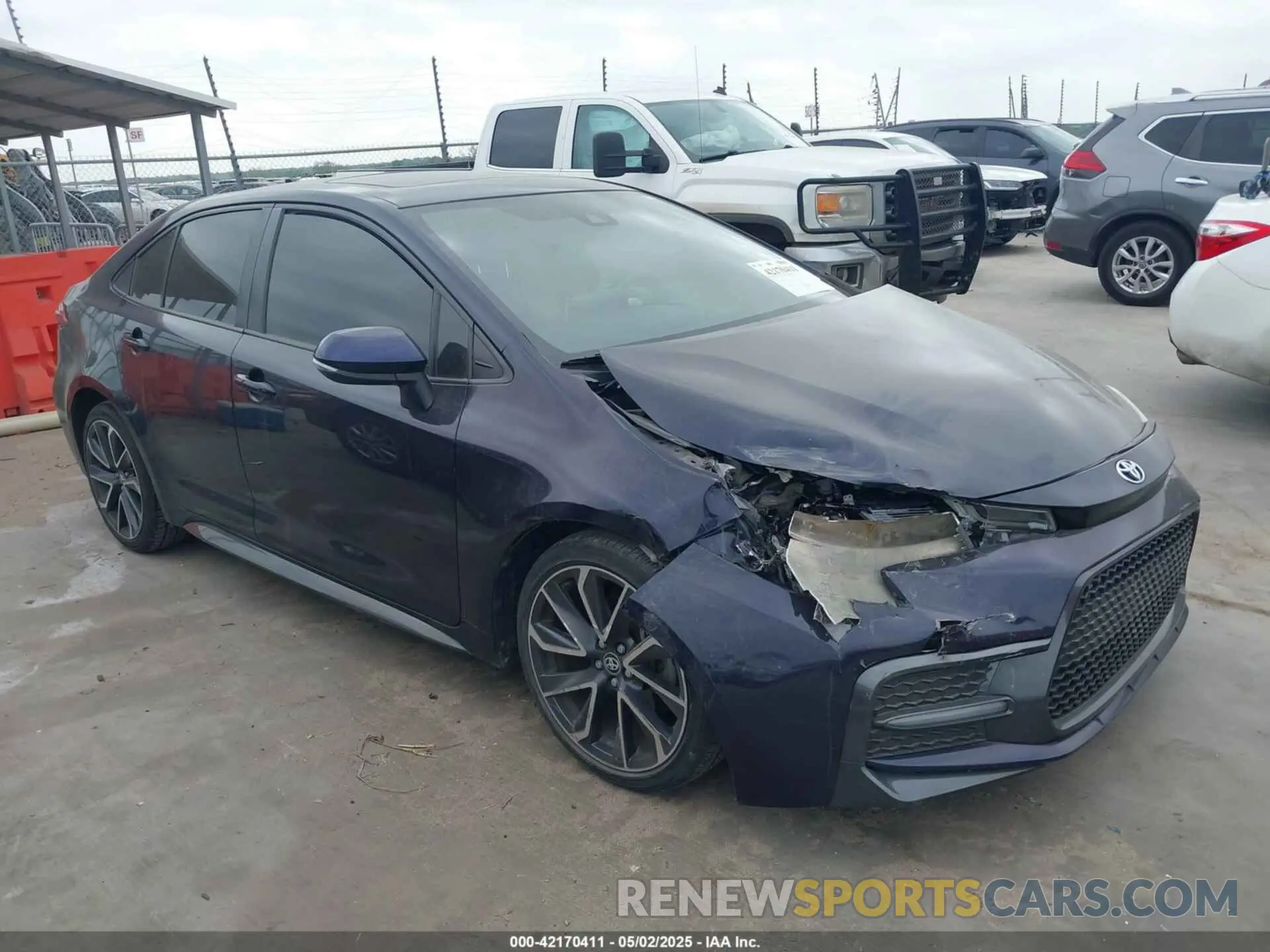 1 Photograph of a damaged car JTDP4RCEXLJ015151 TOYOTA COROLLA 2020