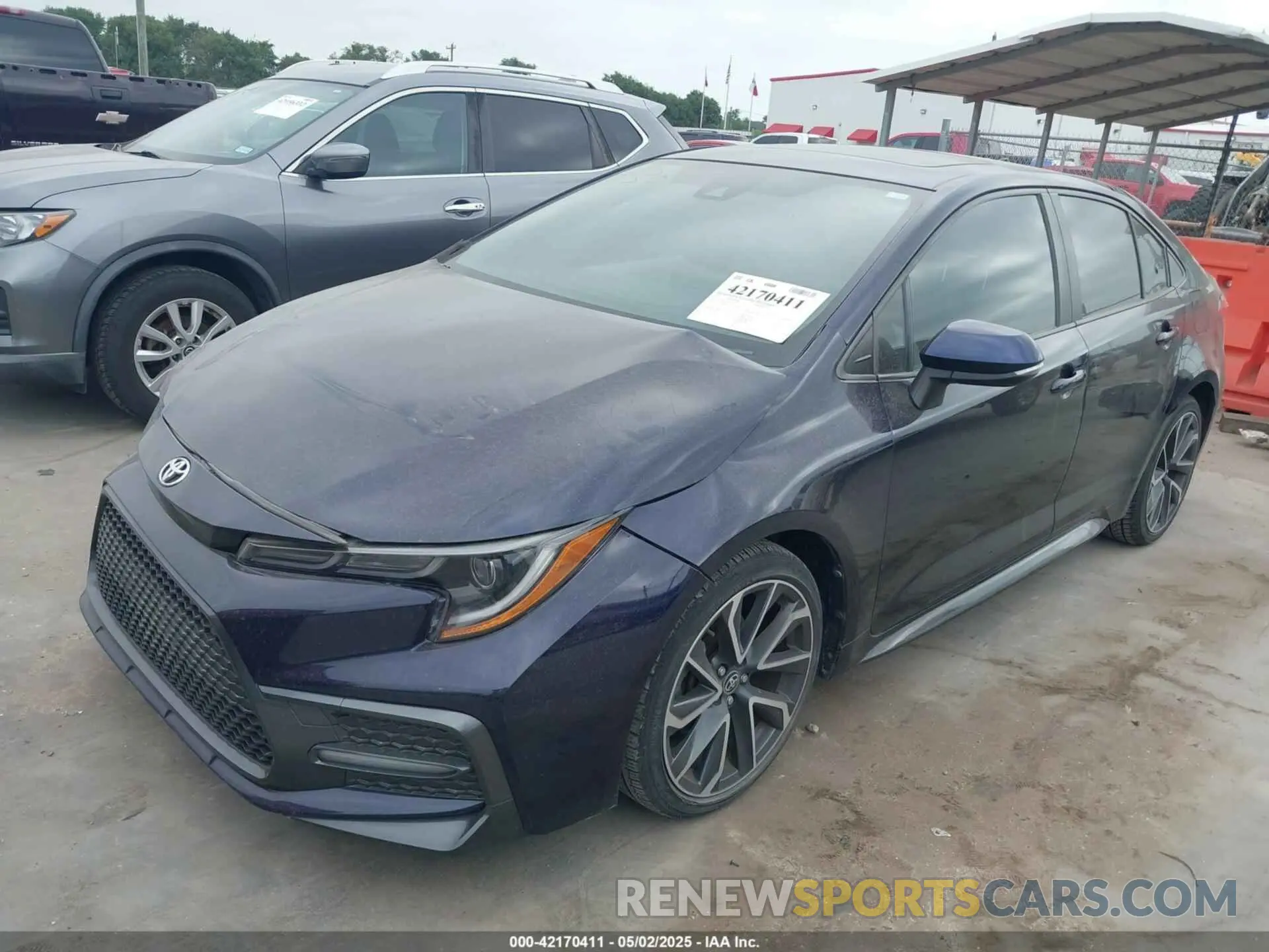 2 Photograph of a damaged car JTDP4RCEXLJ015151 TOYOTA COROLLA 2020