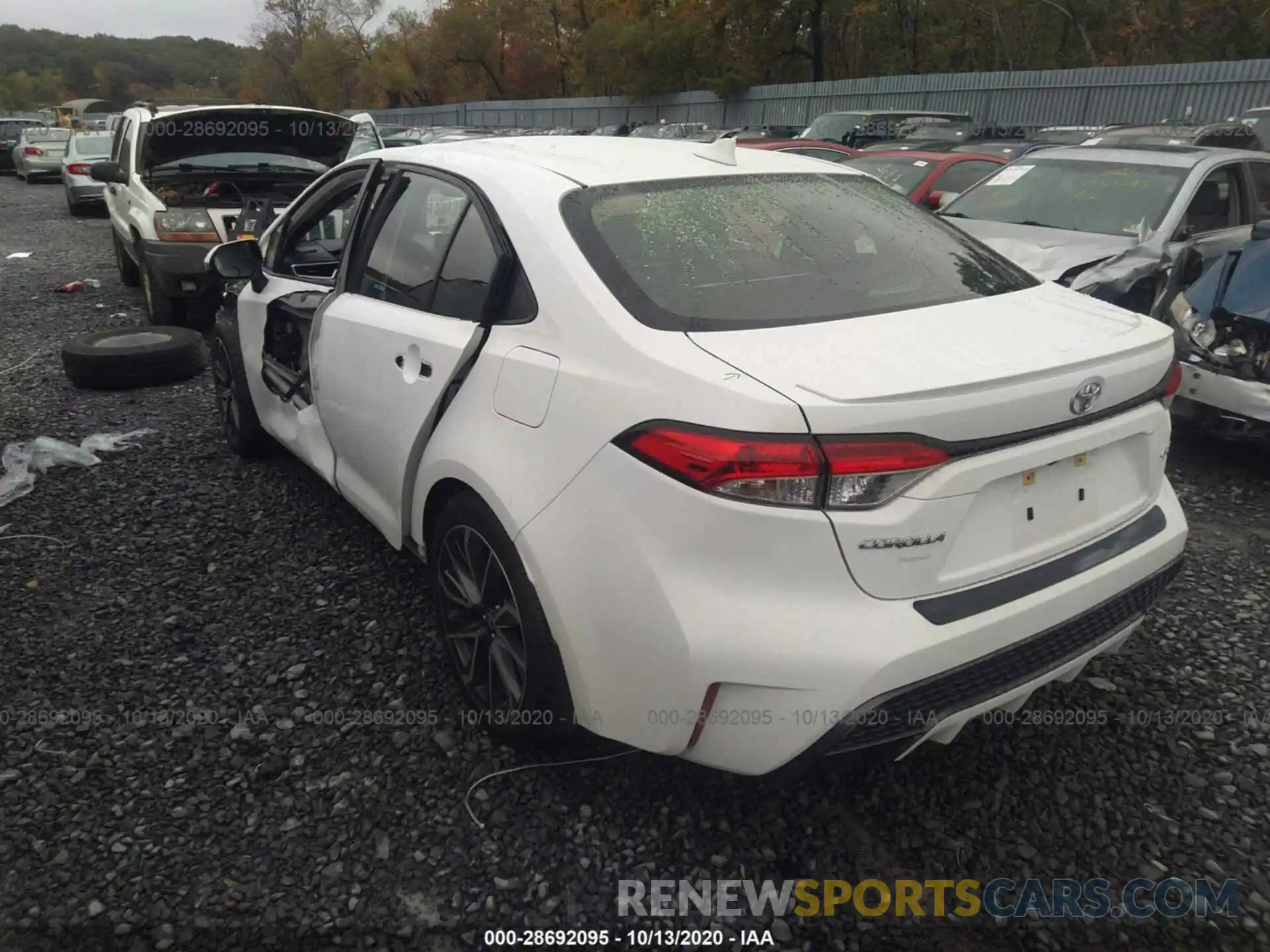 3 Photograph of a damaged car JTDP4RCEXLJ016364 TOYOTA COROLLA 2020