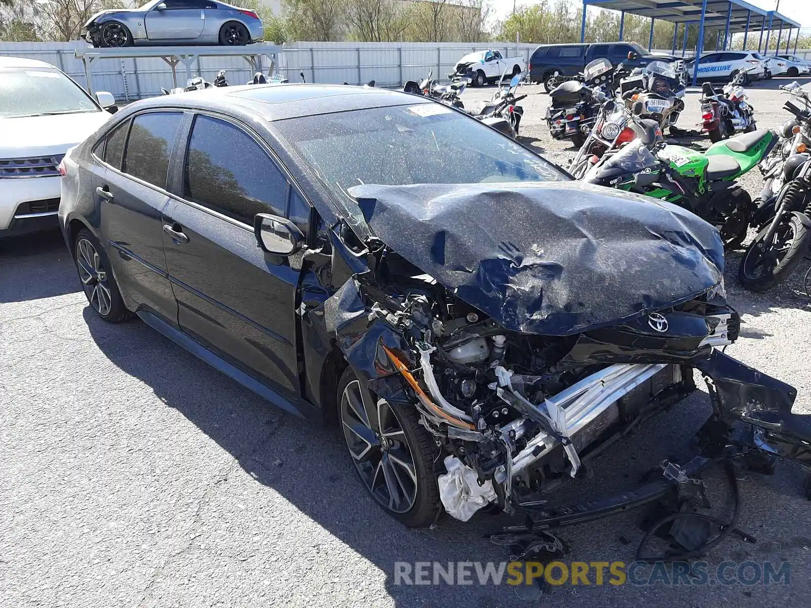 1 Photograph of a damaged car JTDP4RCEXLJ017224 TOYOTA COROLLA 2020