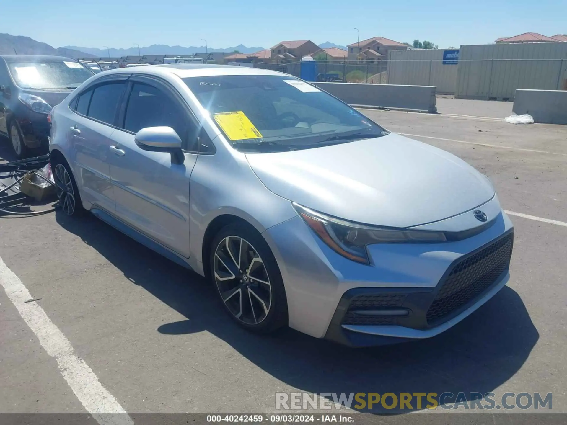 1 Photograph of a damaged car JTDP4RCEXLJ019068 TOYOTA COROLLA 2020