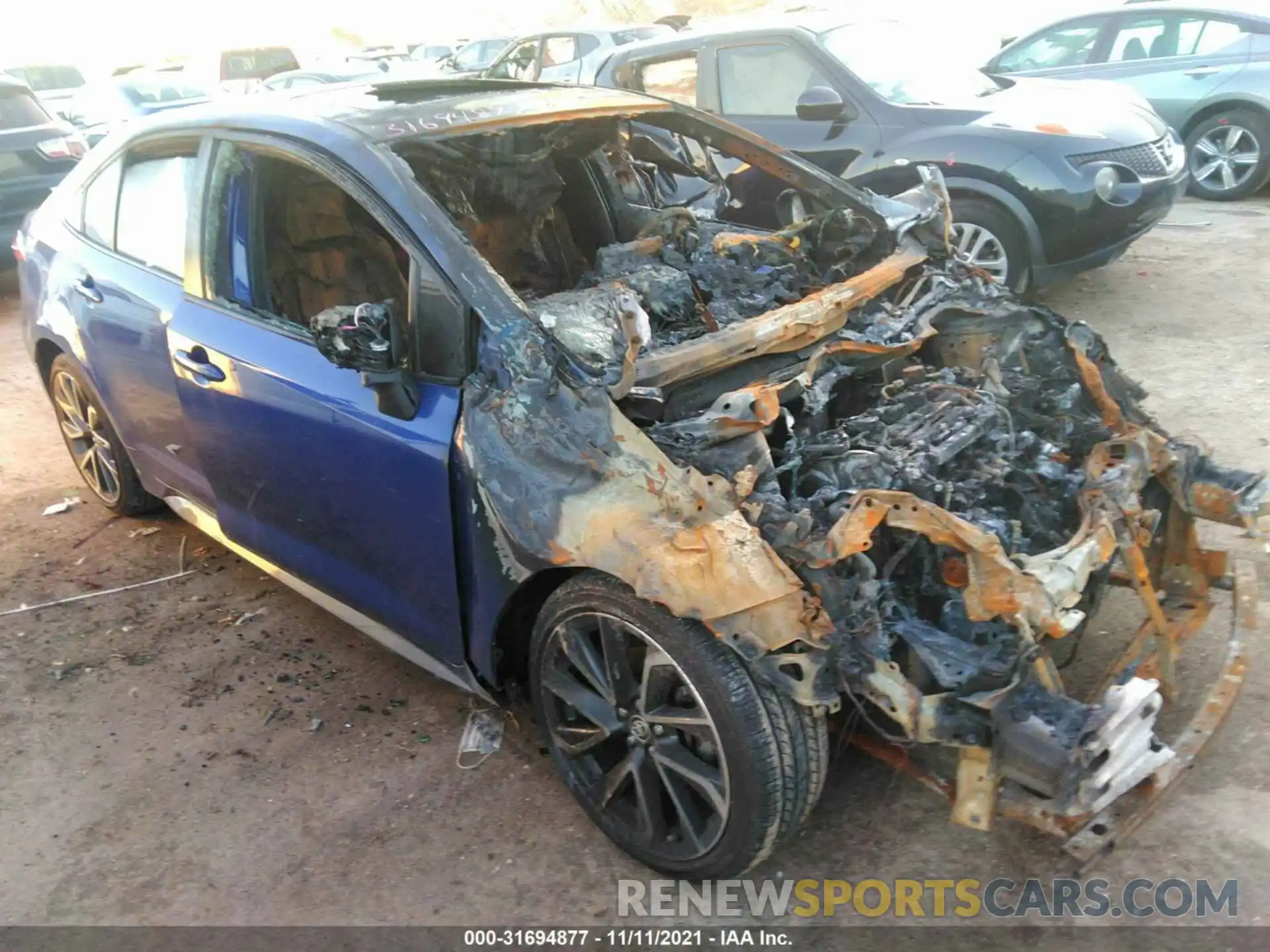 1 Photograph of a damaged car JTDP4RCEXLJ029132 TOYOTA COROLLA 2020