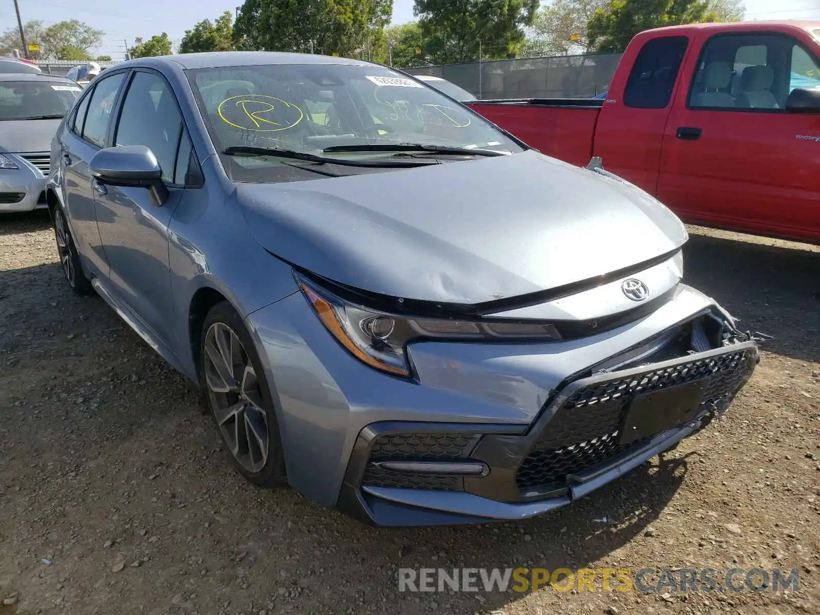 1 Photograph of a damaged car JTDS4RCE0LJ001155 TOYOTA COROLLA 2020