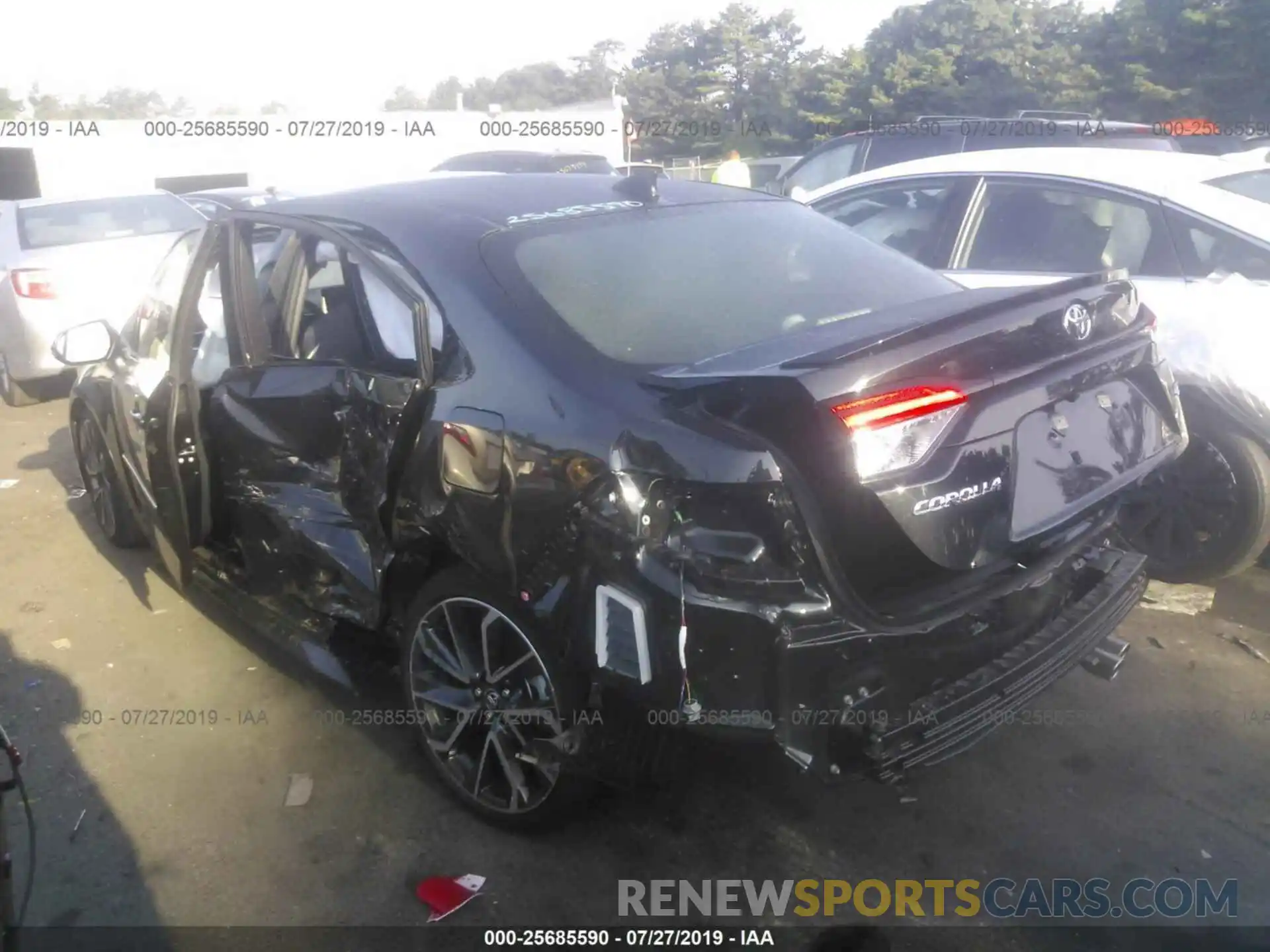 3 Photograph of a damaged car JTDS4RCE0LJ003634 TOYOTA COROLLA 2020