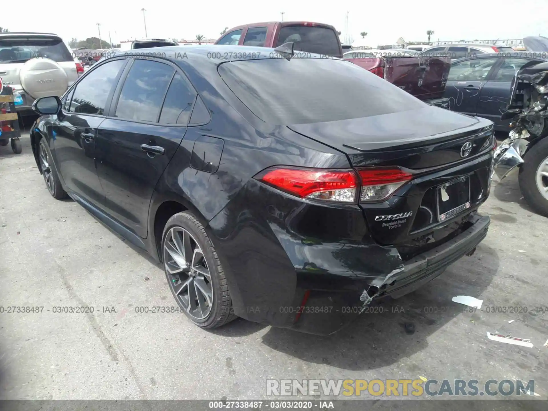 3 Photograph of a damaged car JTDS4RCE0LJ010986 TOYOTA COROLLA 2020