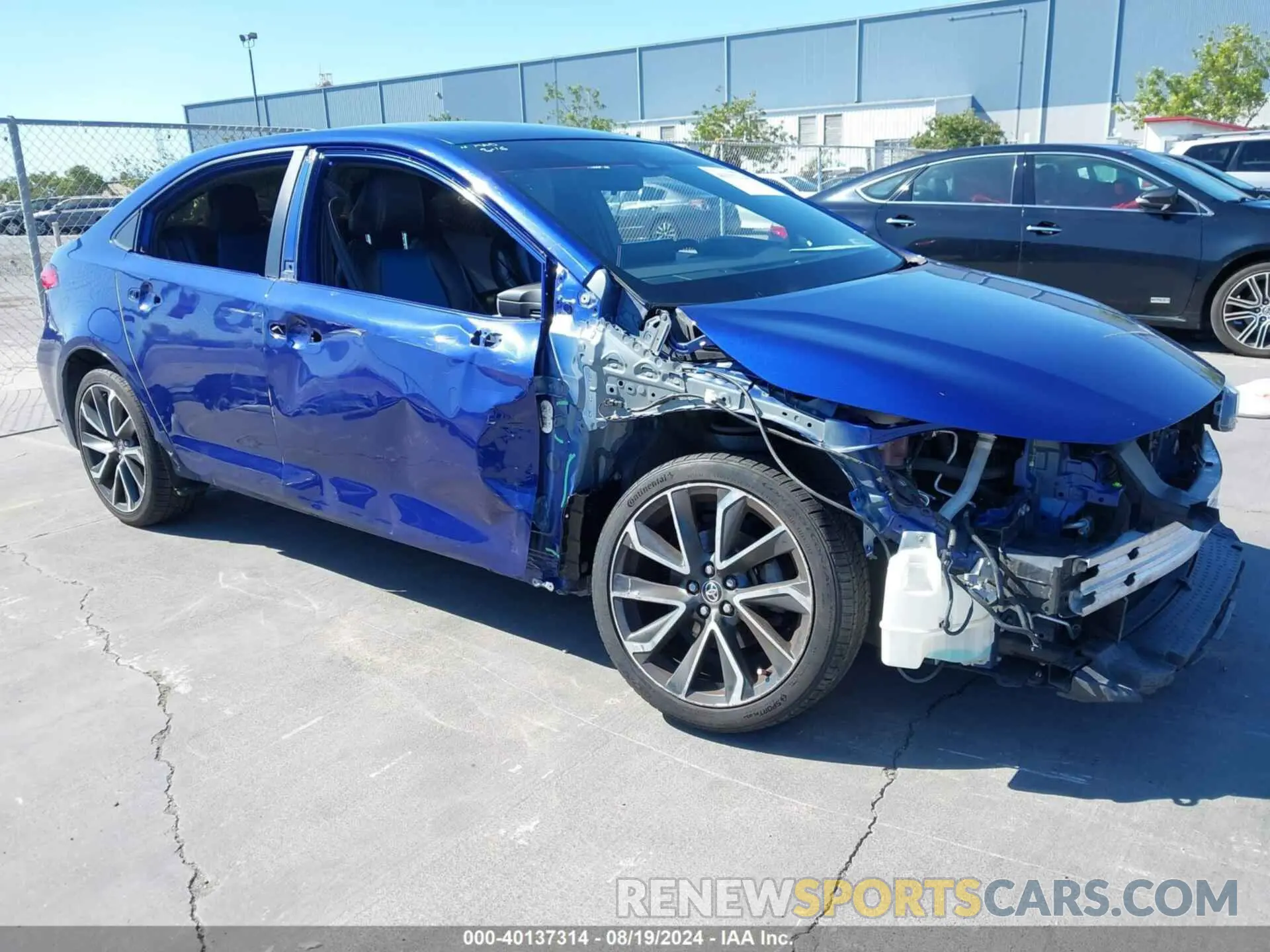 1 Photograph of a damaged car JTDS4RCE0LJ011037 TOYOTA COROLLA 2020
