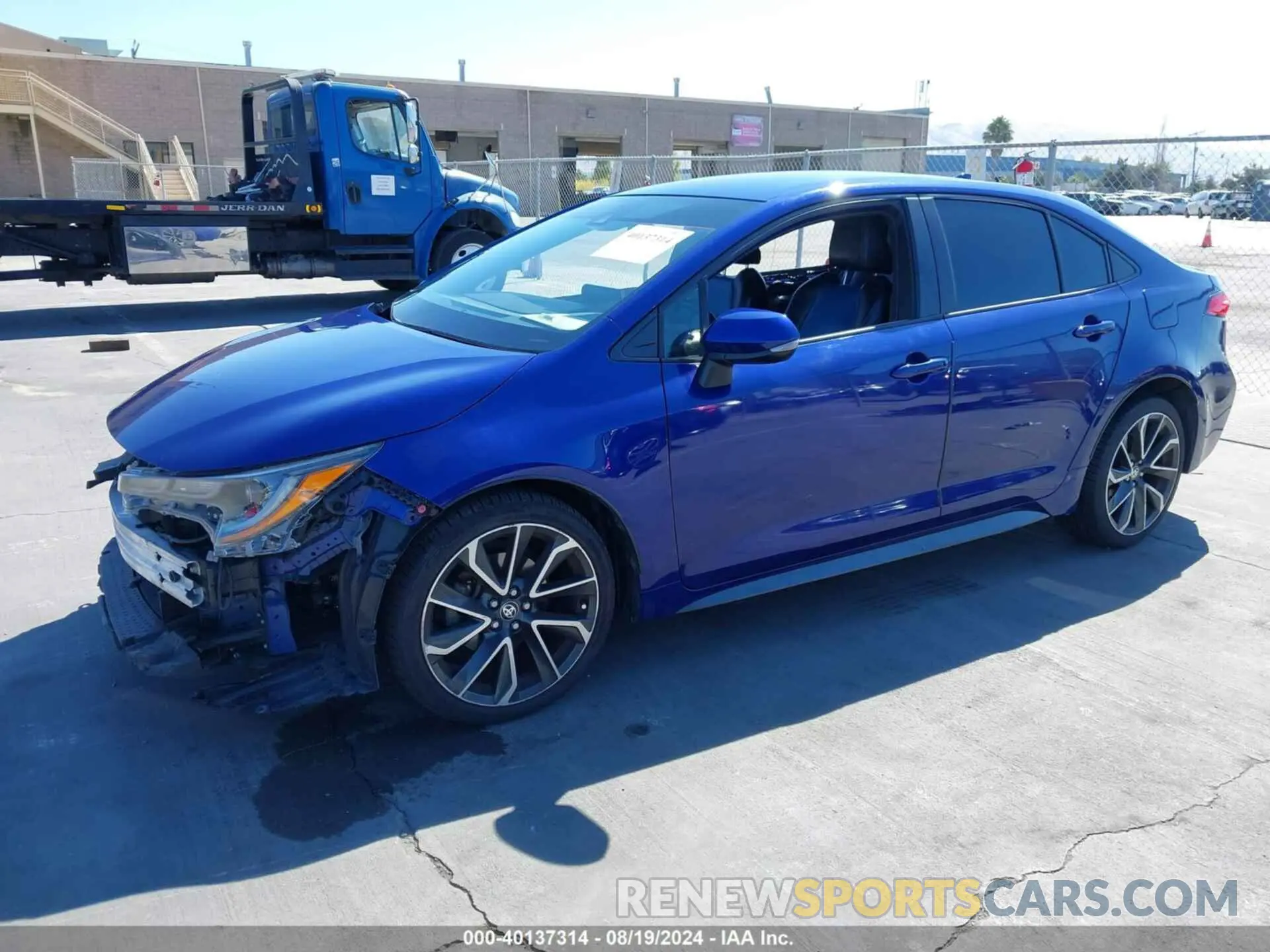 2 Photograph of a damaged car JTDS4RCE0LJ011037 TOYOTA COROLLA 2020