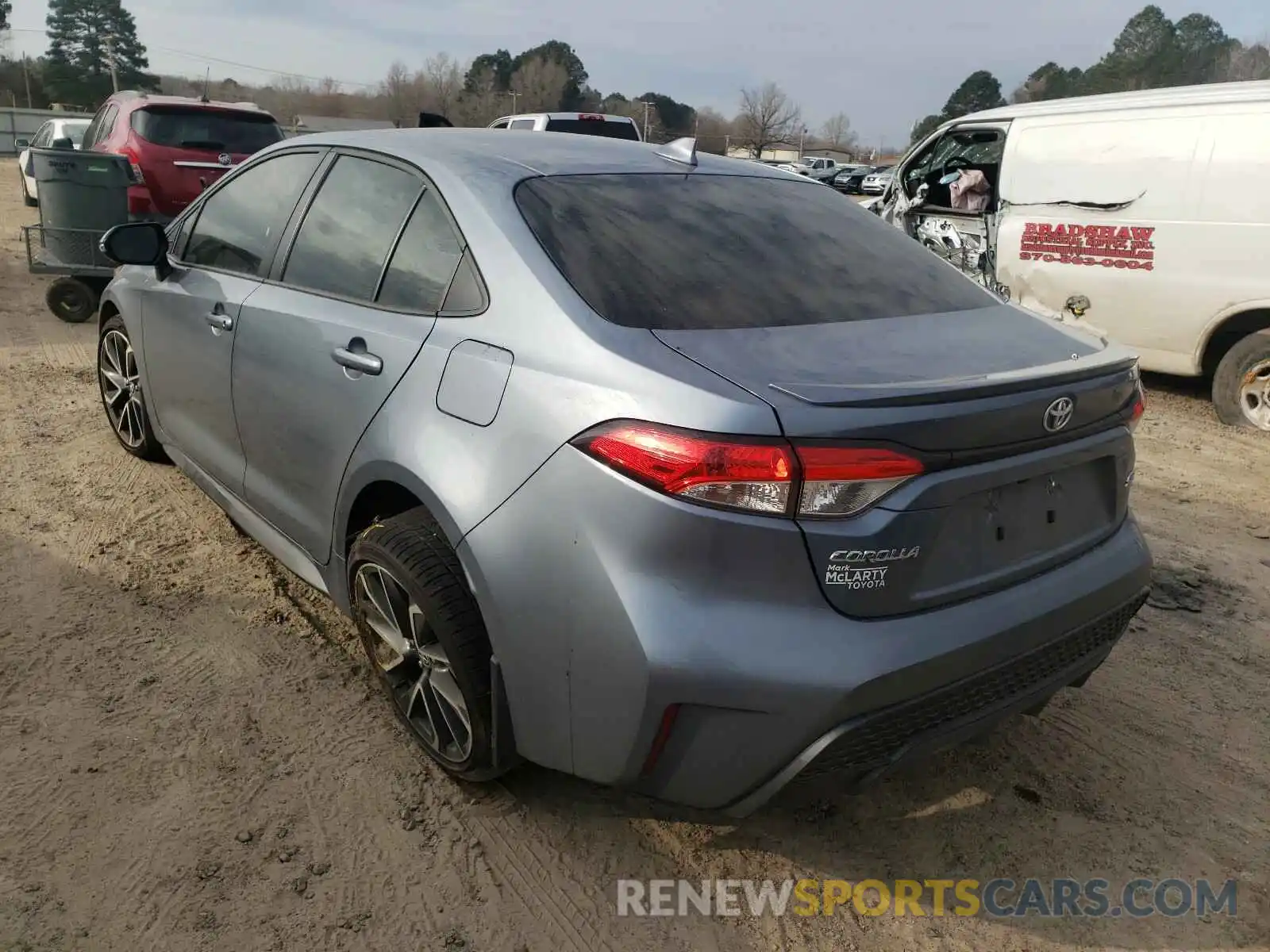 3 Photograph of a damaged car JTDS4RCE0LJ042014 TOYOTA COROLLA 2020