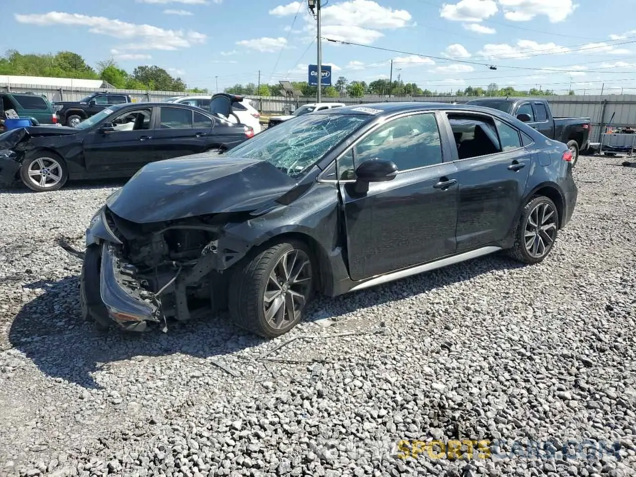 1 Photograph of a damaged car JTDS4RCE0LJ052879 TOYOTA COROLLA 2020