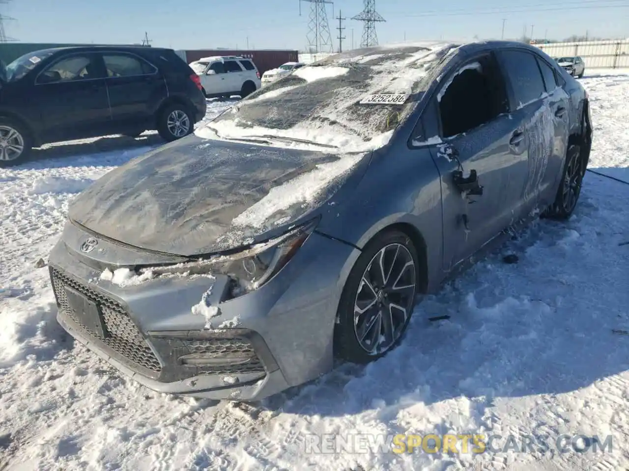 2 Photograph of a damaged car JTDS4RCE1LJ001228 TOYOTA COROLLA 2020