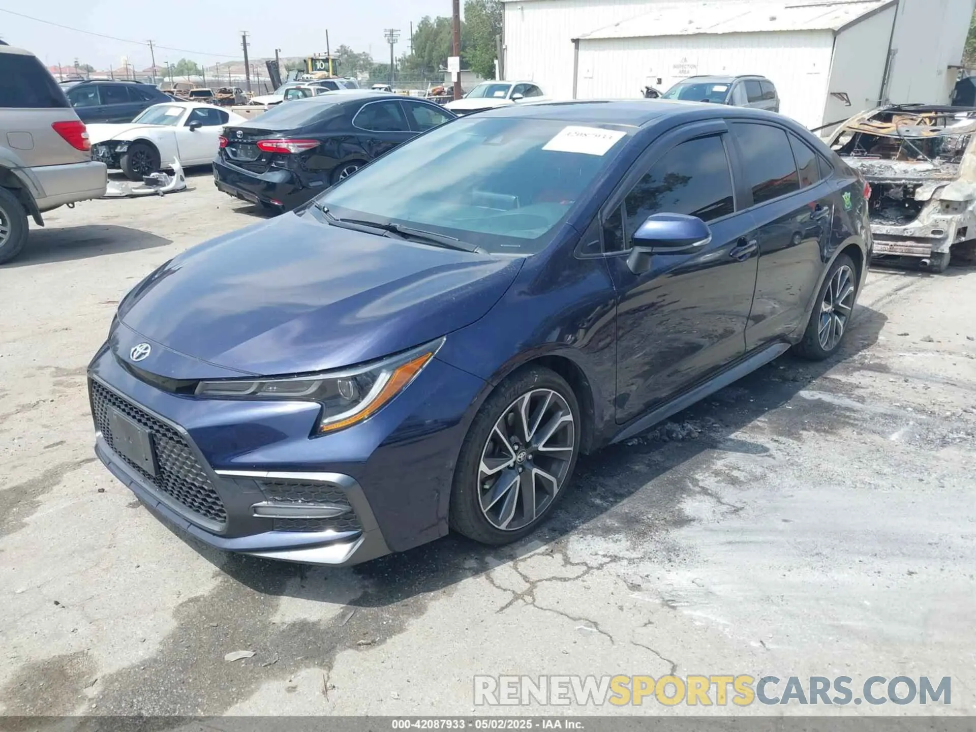 2 Photograph of a damaged car JTDS4RCE1LJ002153 TOYOTA COROLLA 2020