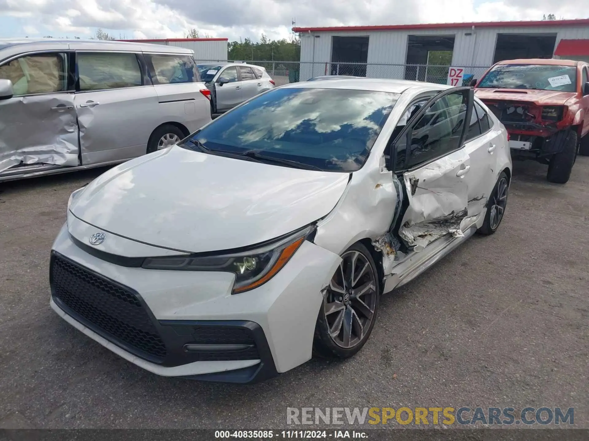 2 Photograph of a damaged car JTDS4RCE1LJ012732 TOYOTA COROLLA 2020