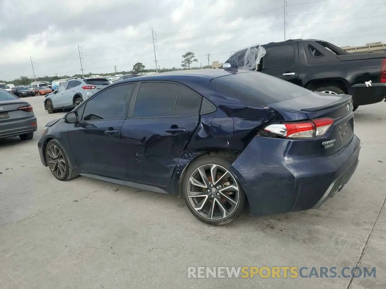 2 Photograph of a damaged car JTDS4RCE1LJ015341 TOYOTA COROLLA 2020