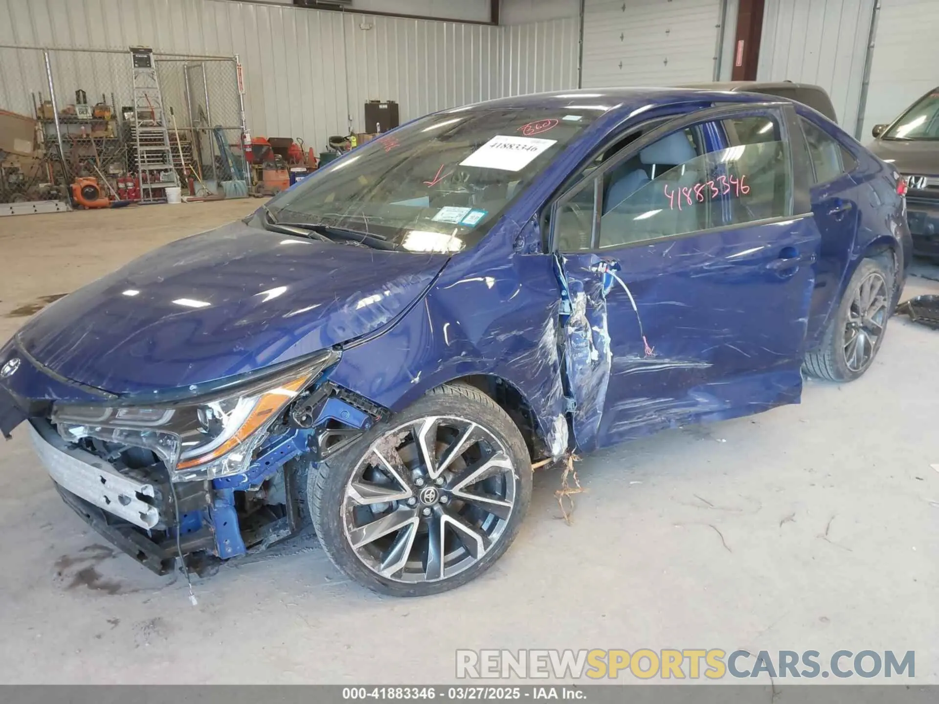 2 Photograph of a damaged car JTDS4RCE1LJ017106 TOYOTA COROLLA 2020