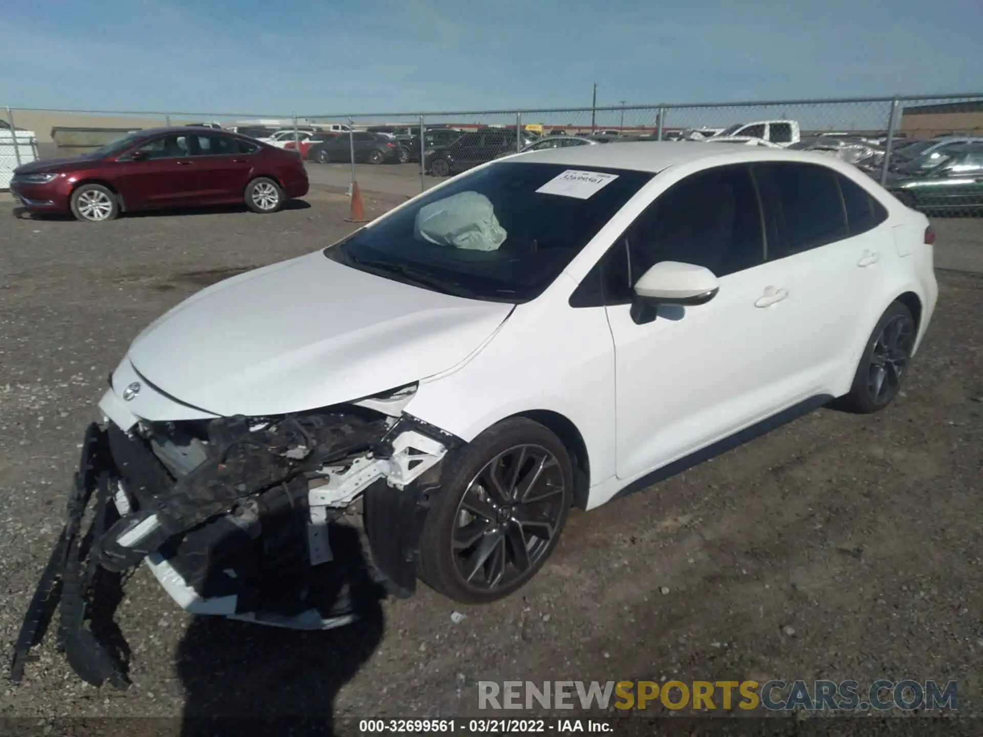 2 Photograph of a damaged car JTDS4RCE1LJ019809 TOYOTA COROLLA 2020