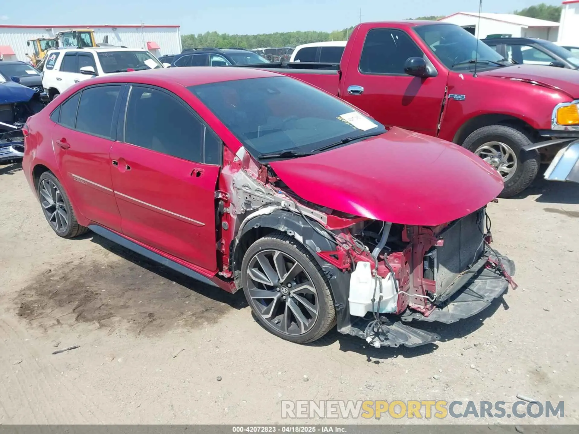1 Photograph of a damaged car JTDS4RCE1LJ022967 TOYOTA COROLLA 2020
