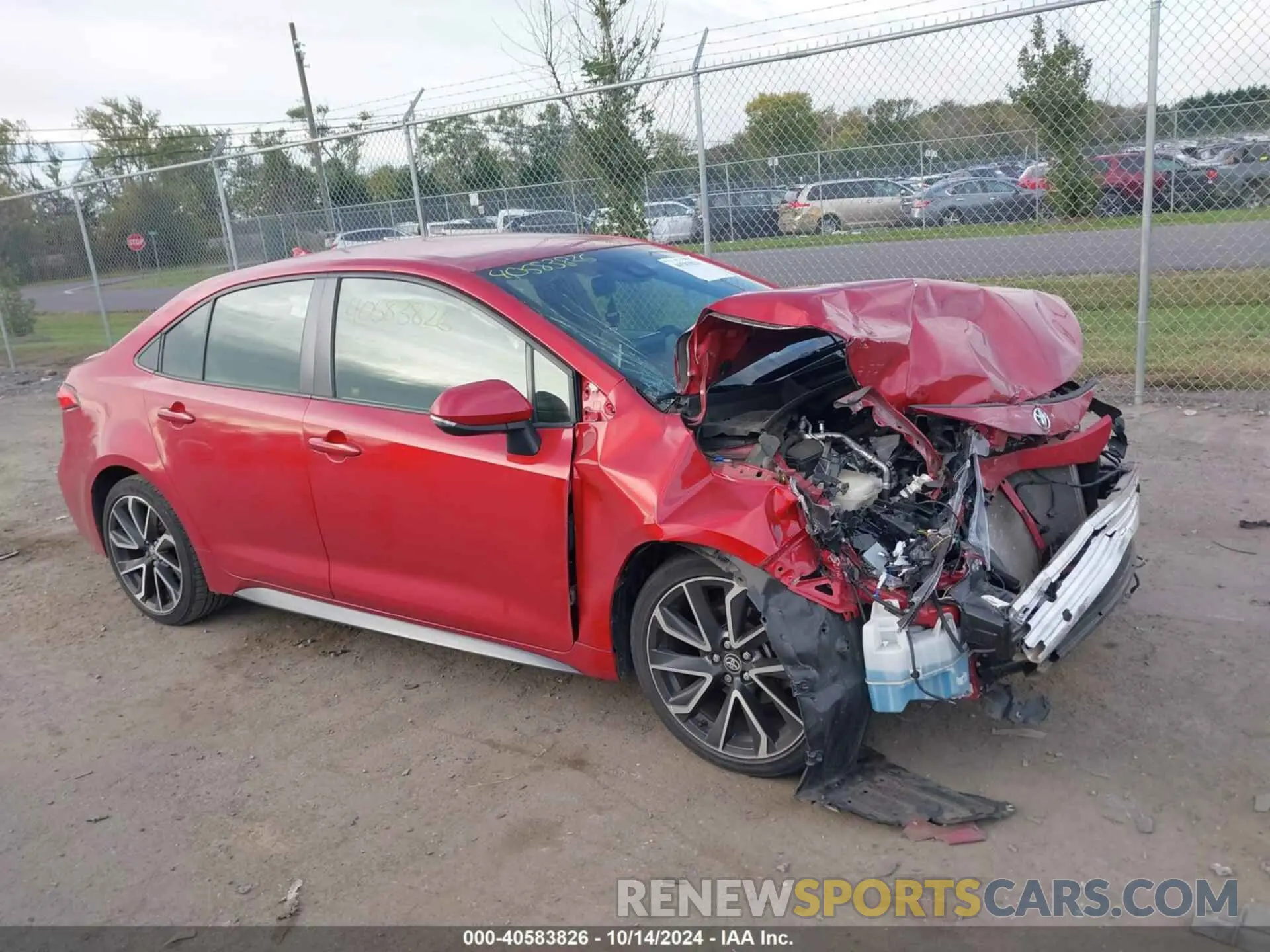 1 Photograph of a damaged car JTDS4RCE1LJ024640 TOYOTA COROLLA 2020