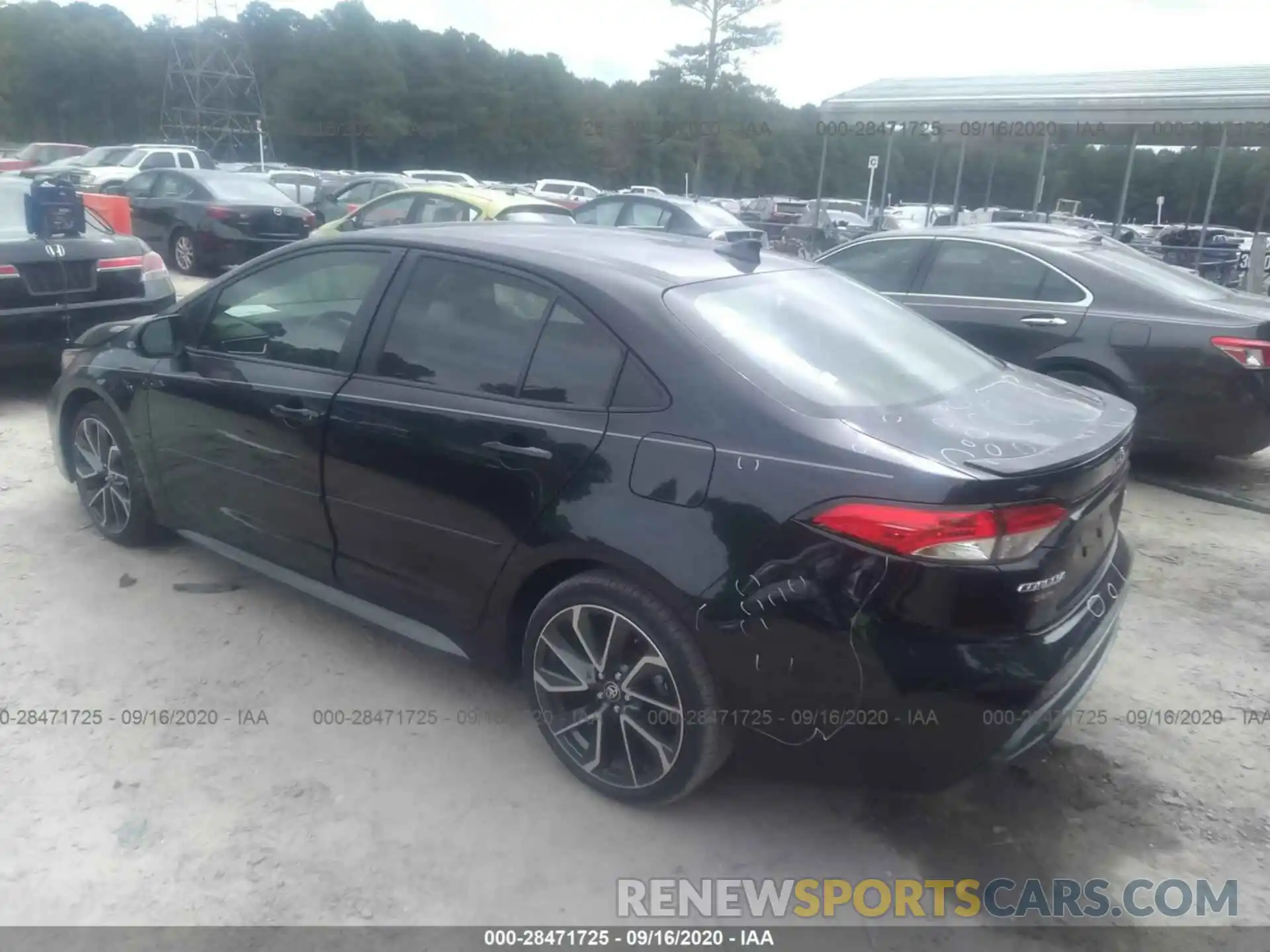 3 Photograph of a damaged car JTDS4RCE1LJ041809 TOYOTA COROLLA 2020