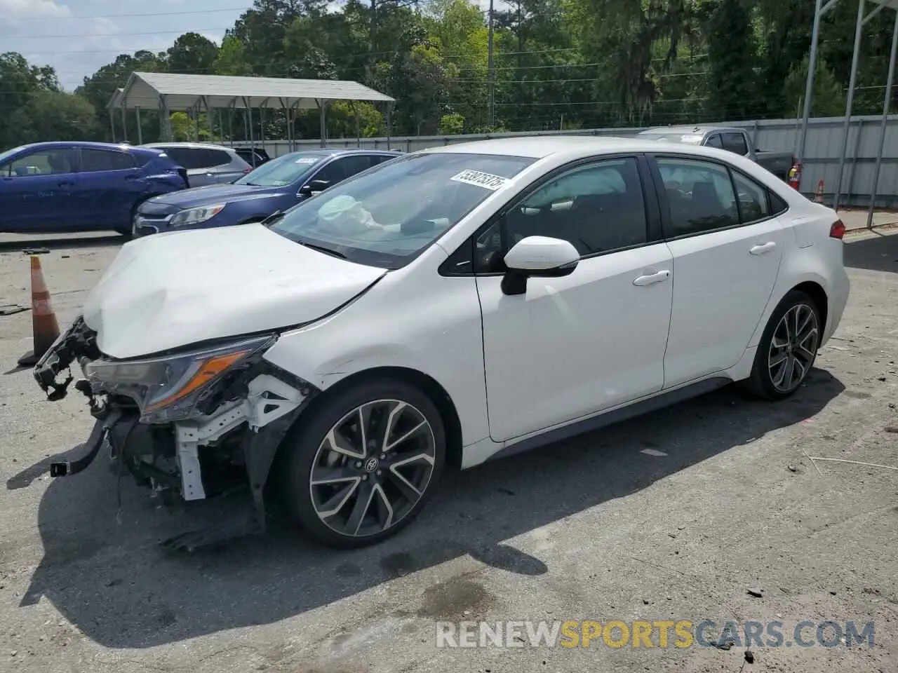 1 Photograph of a damaged car JTDS4RCE2LJ009080 TOYOTA COROLLA 2020