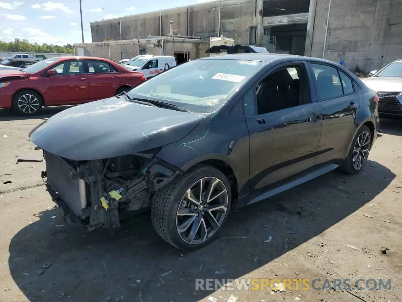 1 Photograph of a damaged car JTDS4RCE2LJ015588 TOYOTA COROLLA 2020