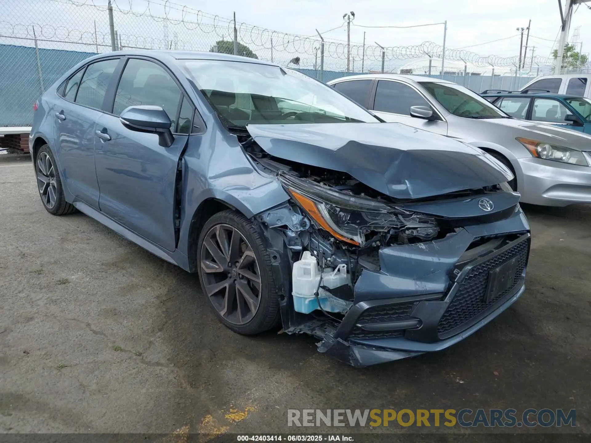 1 Photograph of a damaged car JTDS4RCE2LJ016921 TOYOTA COROLLA 2020