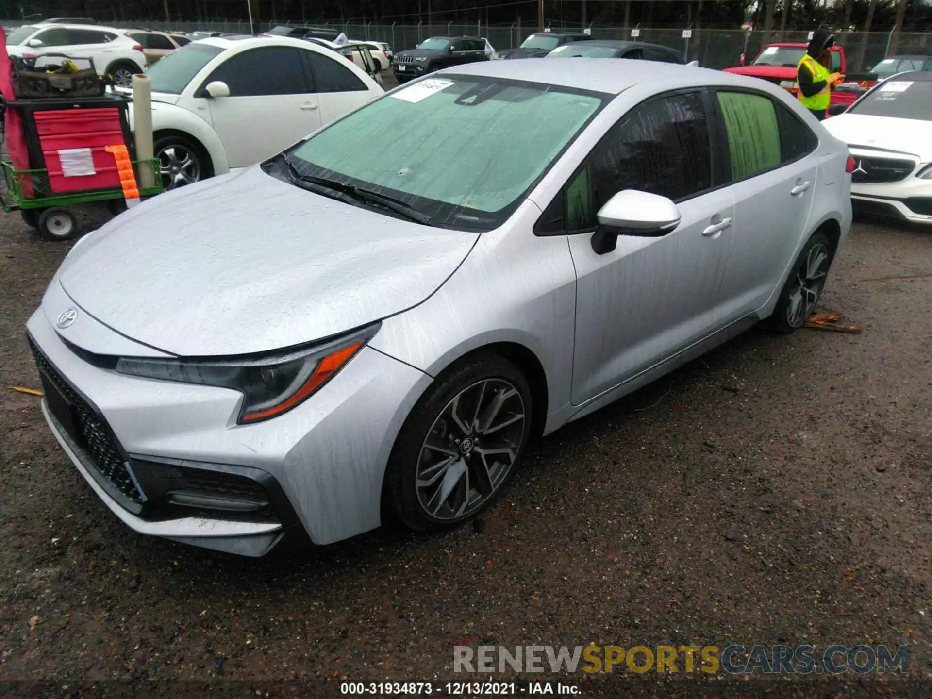 2 Photograph of a damaged car JTDS4RCE2LJ019317 TOYOTA COROLLA 2020