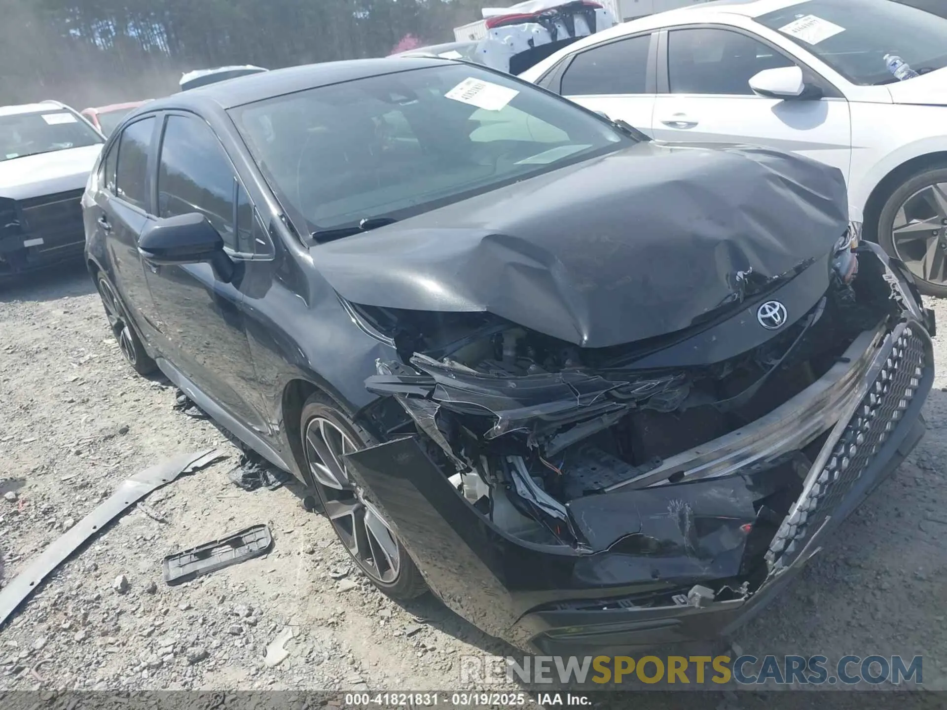 1 Photograph of a damaged car JTDS4RCE2LJ024338 TOYOTA COROLLA 2020