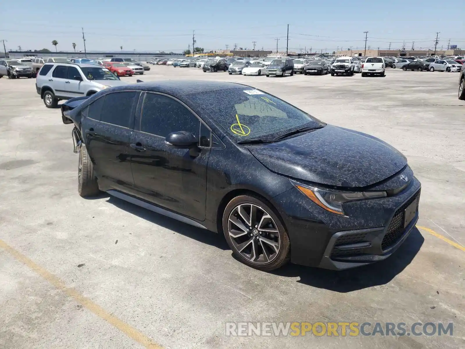 1 Photograph of a damaged car JTDS4RCE2LJ028096 TOYOTA COROLLA 2020