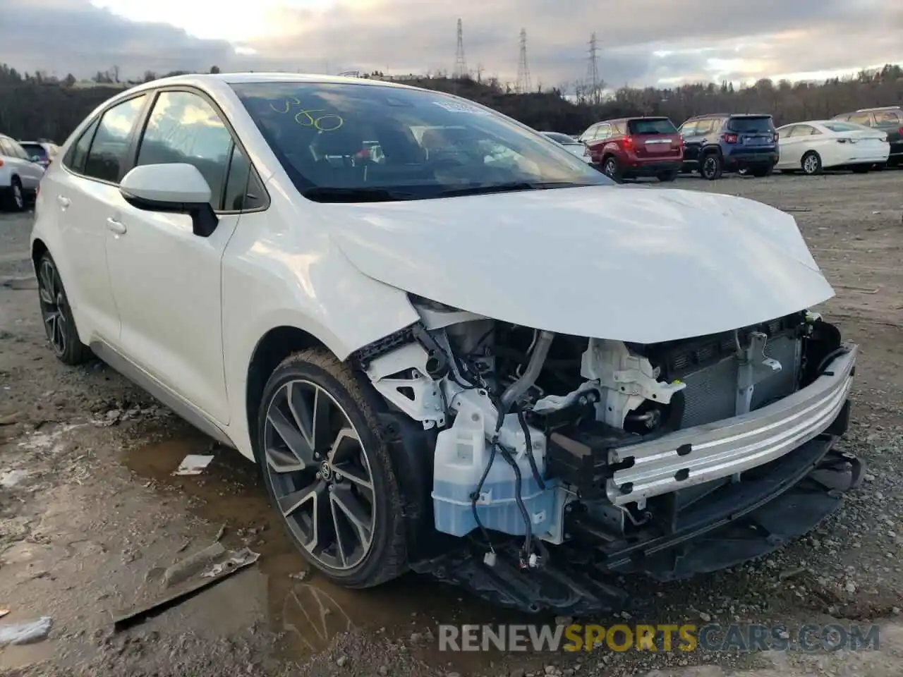 1 Photograph of a damaged car JTDS4RCE2LJ031130 TOYOTA COROLLA 2020