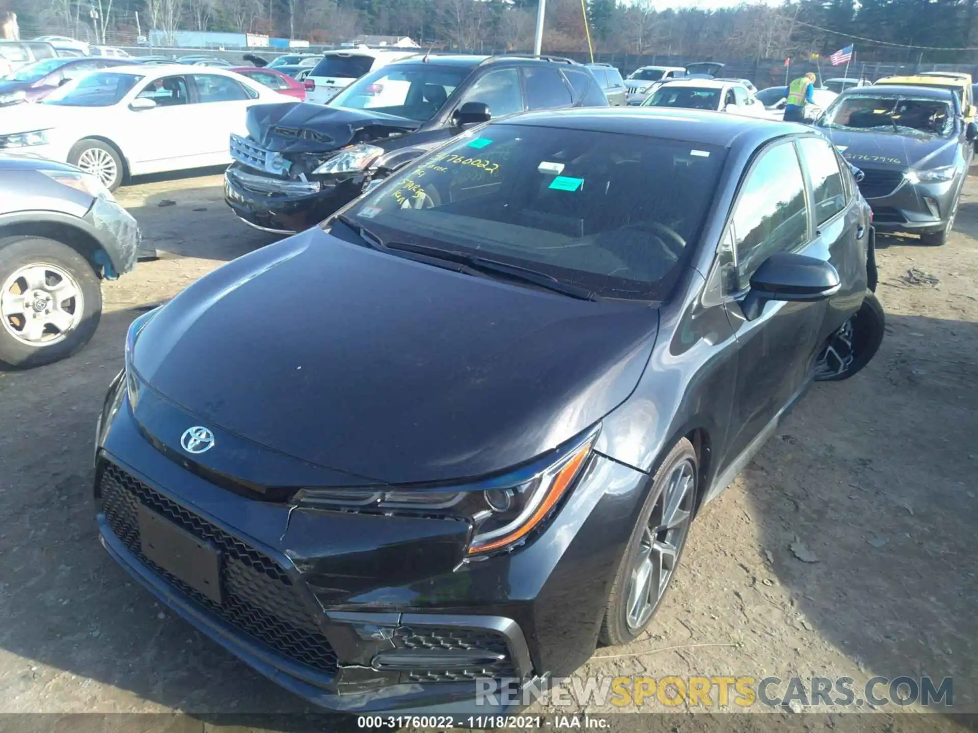 2 Photograph of a damaged car JTDS4RCE2LJ037977 TOYOTA COROLLA 2020