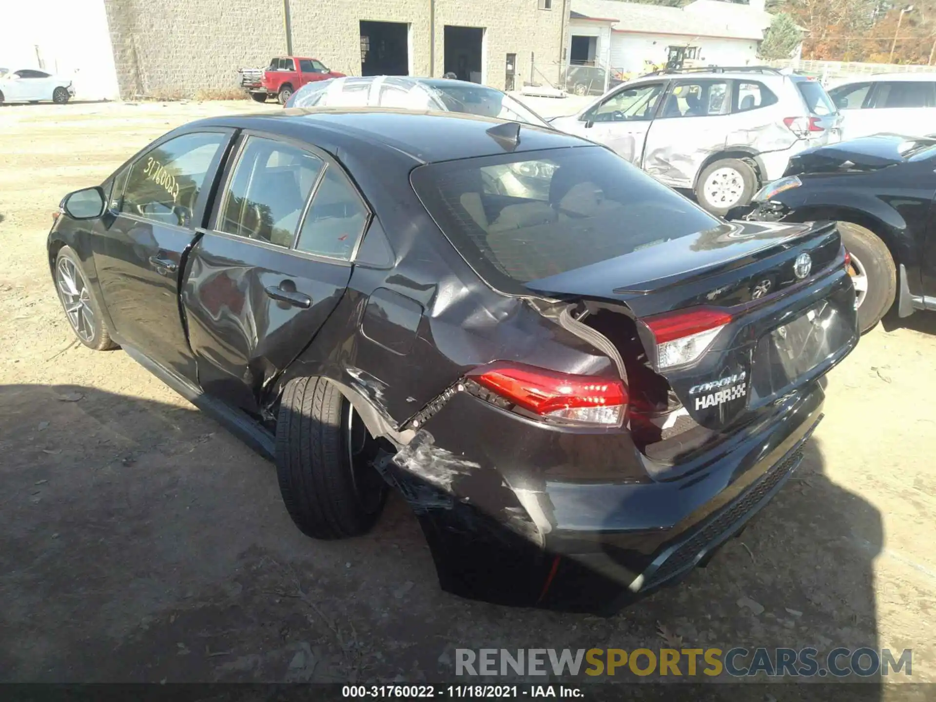 3 Photograph of a damaged car JTDS4RCE2LJ037977 TOYOTA COROLLA 2020