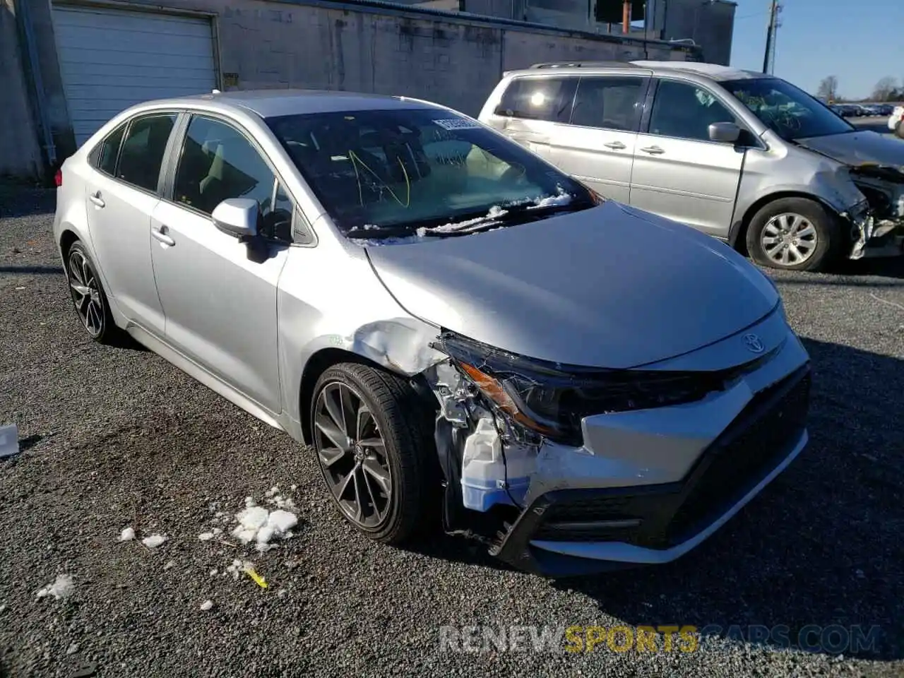 1 Photograph of a damaged car JTDS4RCE2LJ039311 TOYOTA COROLLA 2020