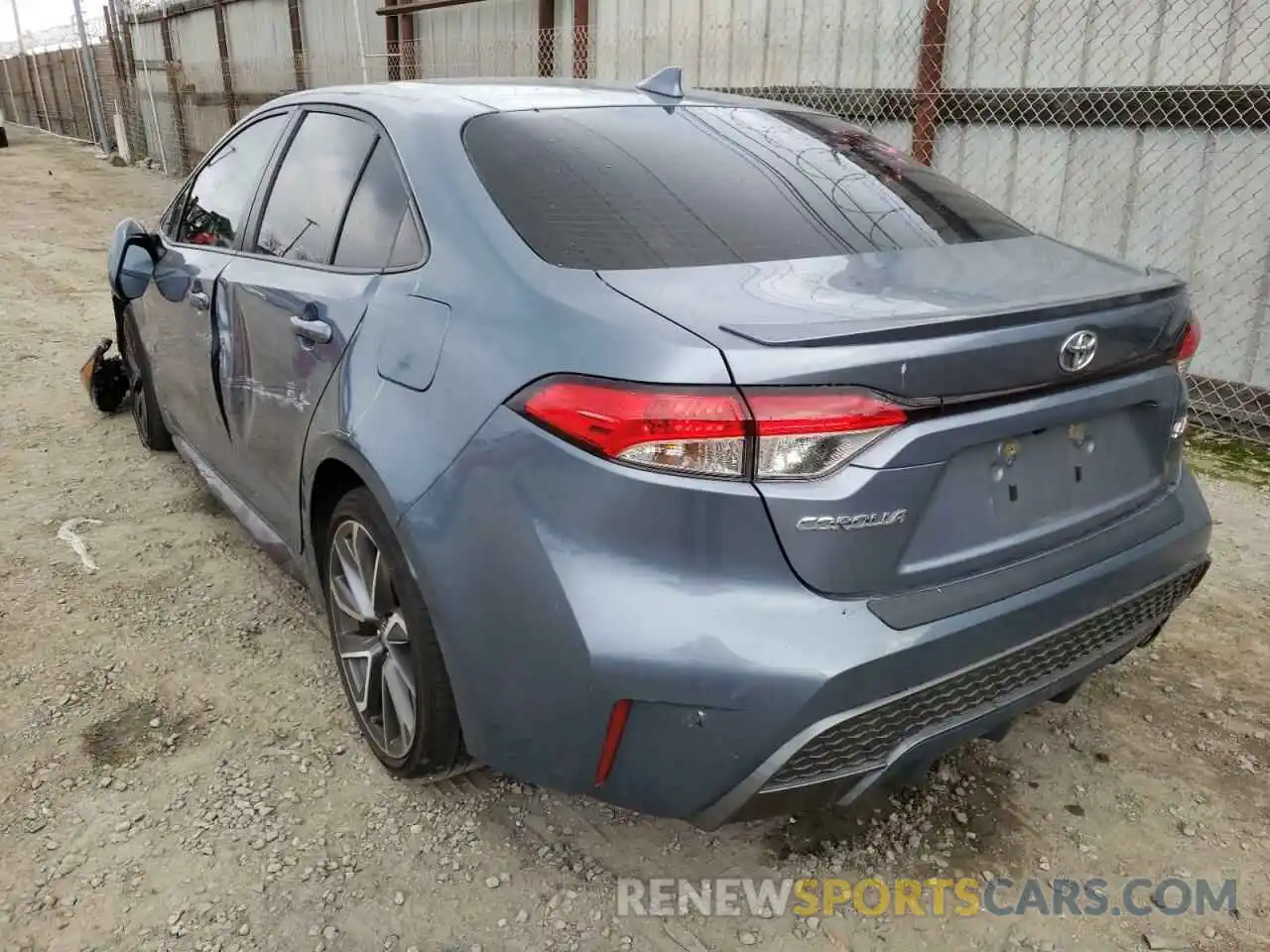 3 Photograph of a damaged car JTDS4RCE2LJ042094 TOYOTA COROLLA 2020