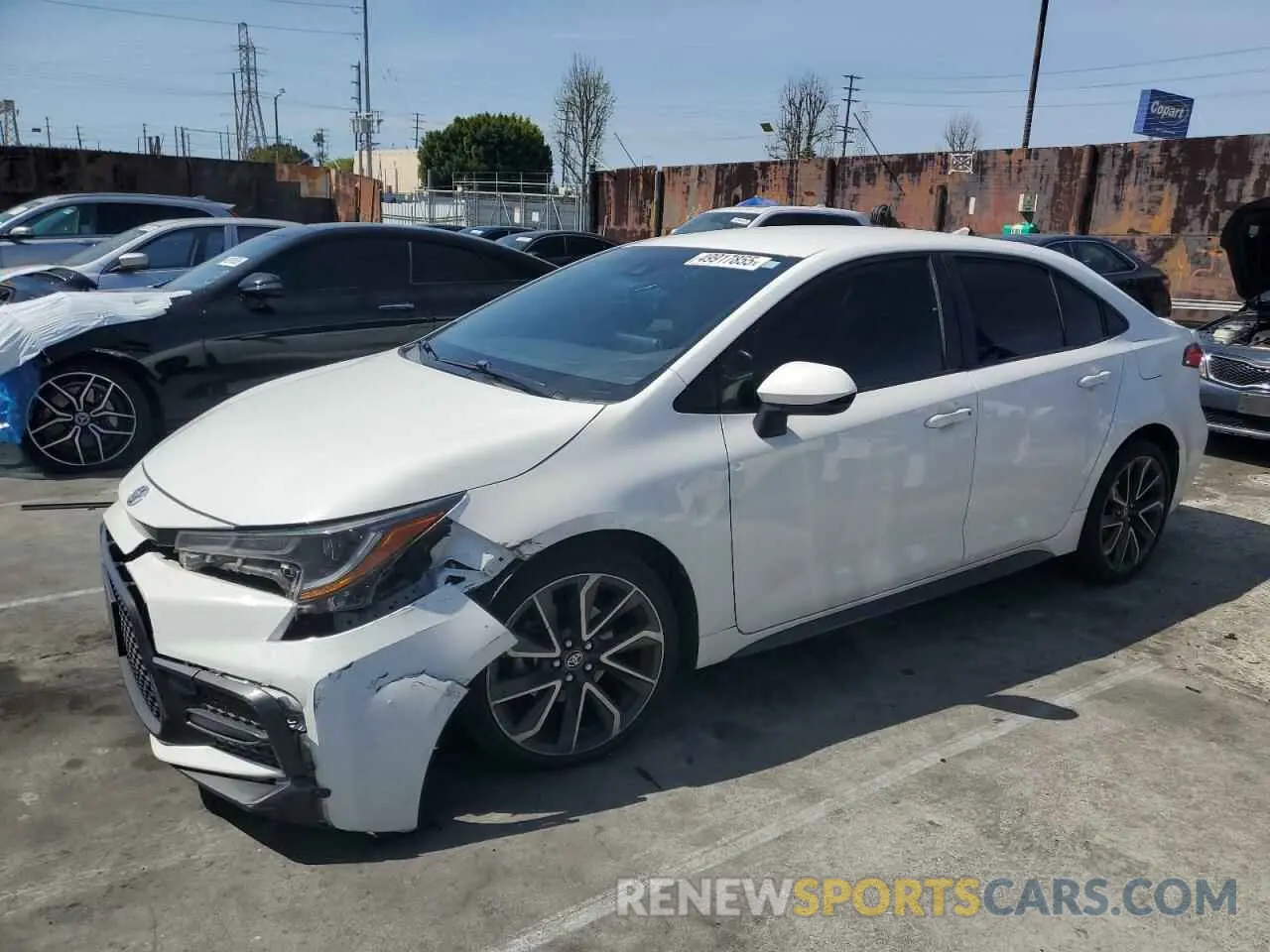 1 Photograph of a damaged car JTDS4RCE2LJ053161 TOYOTA COROLLA 2020