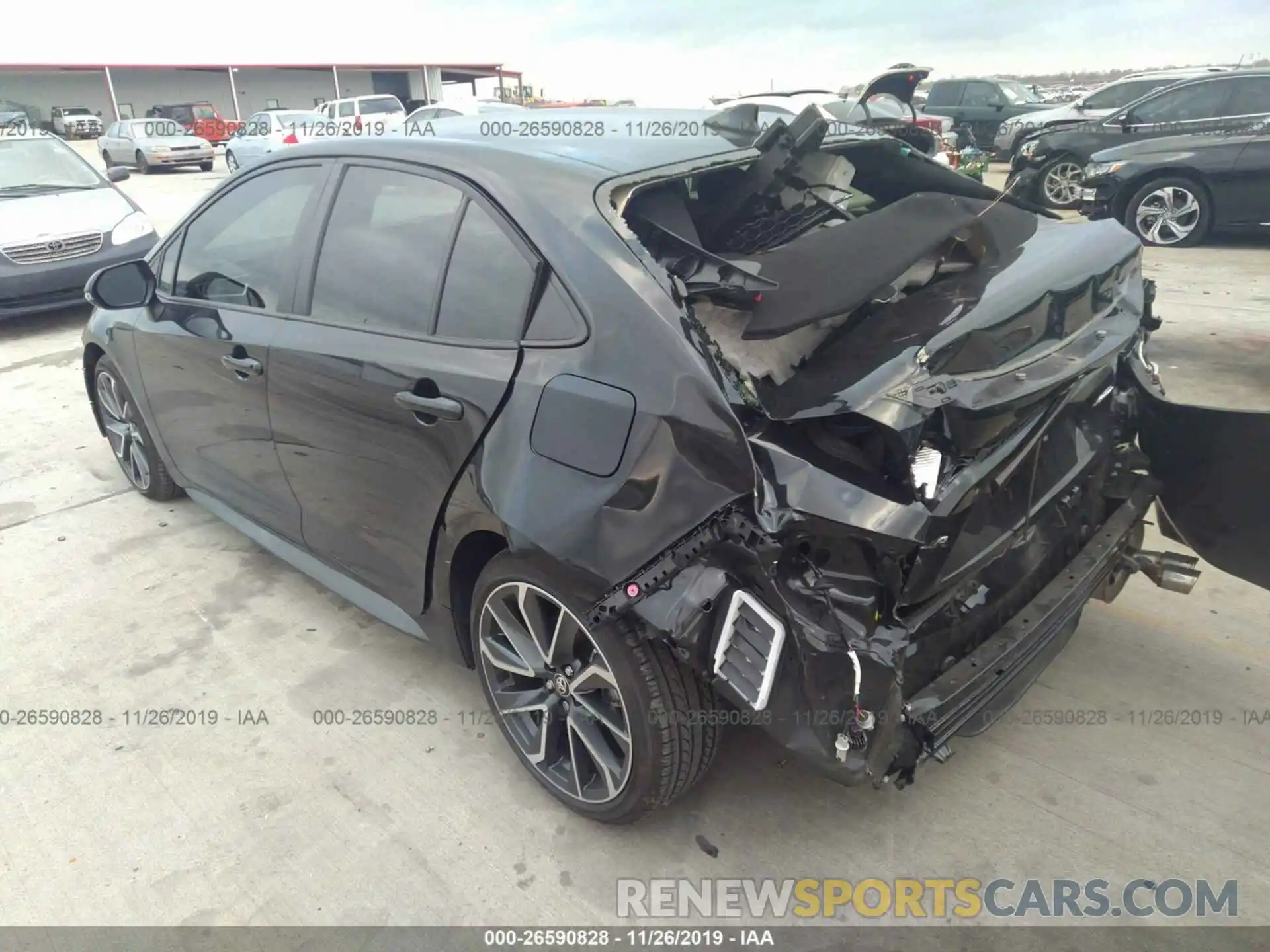 3 Photograph of a damaged car JTDS4RCE3LJ001344 TOYOTA COROLLA 2020