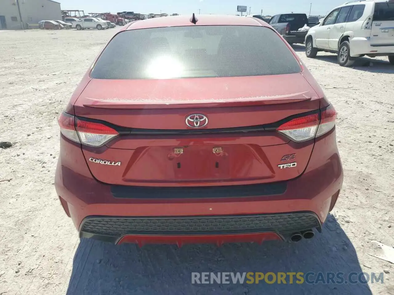 6 Photograph of a damaged car JTDS4RCE3LJ006530 TOYOTA COROLLA 2020