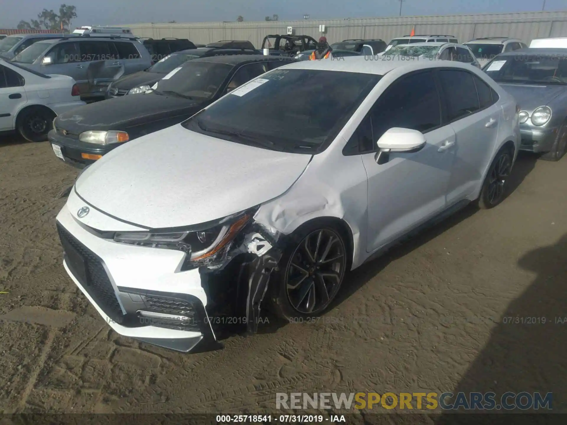 2 Photograph of a damaged car JTDS4RCE3LJ008049 TOYOTA COROLLA 2020