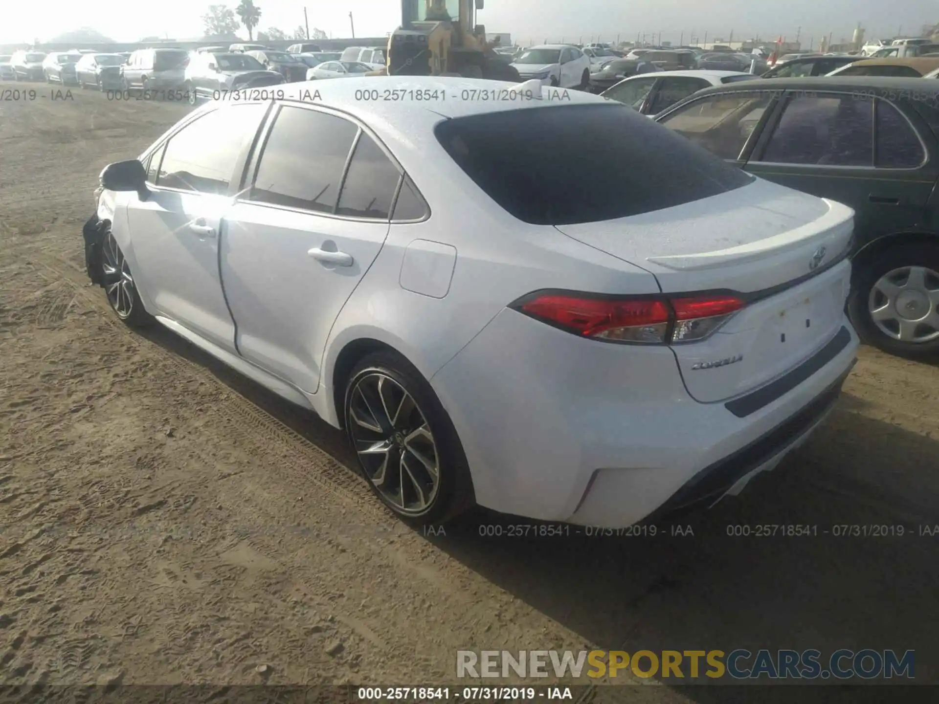 3 Photograph of a damaged car JTDS4RCE3LJ008049 TOYOTA COROLLA 2020