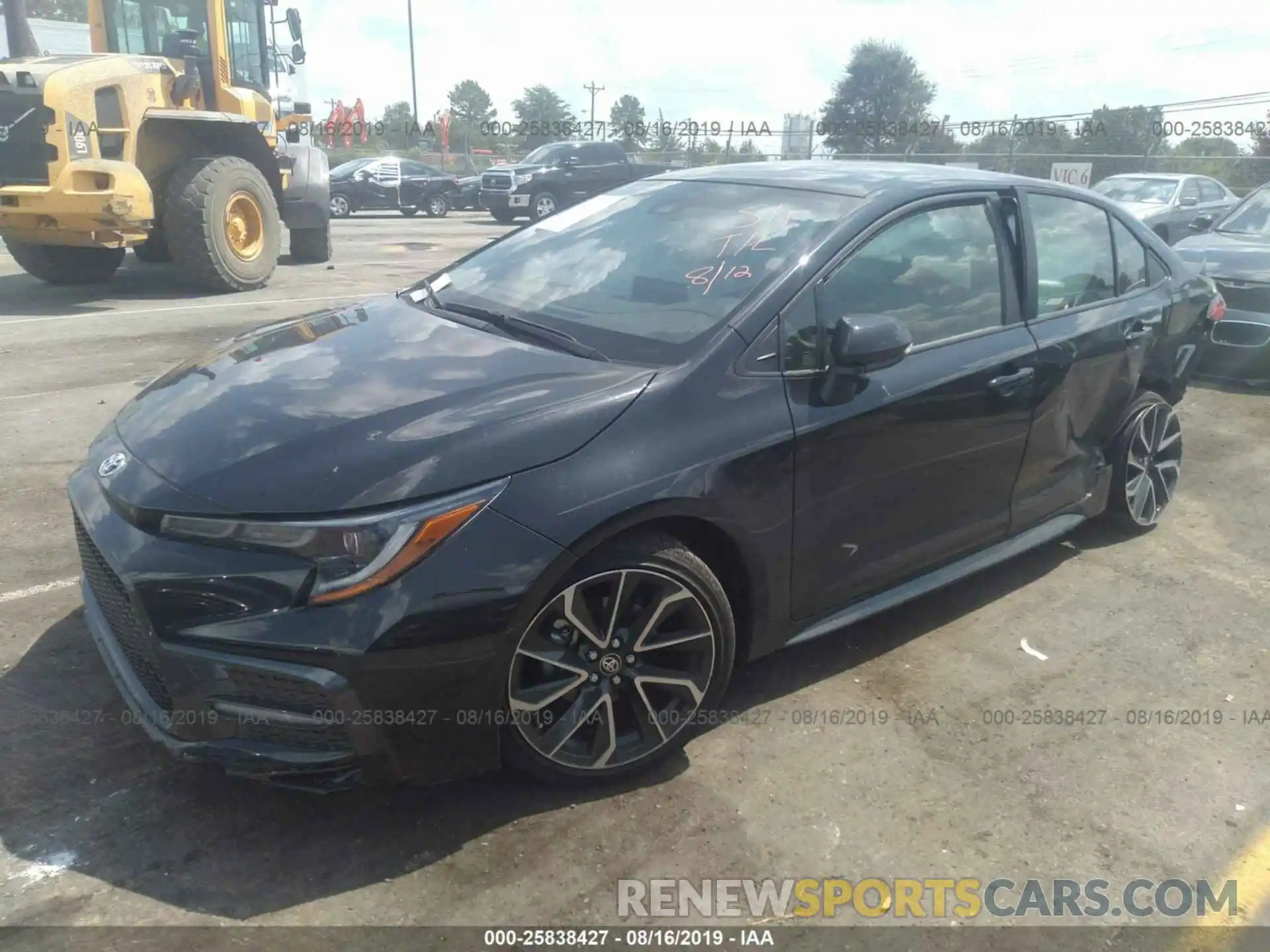 2 Photograph of a damaged car JTDS4RCE3LJ012893 TOYOTA COROLLA 2020