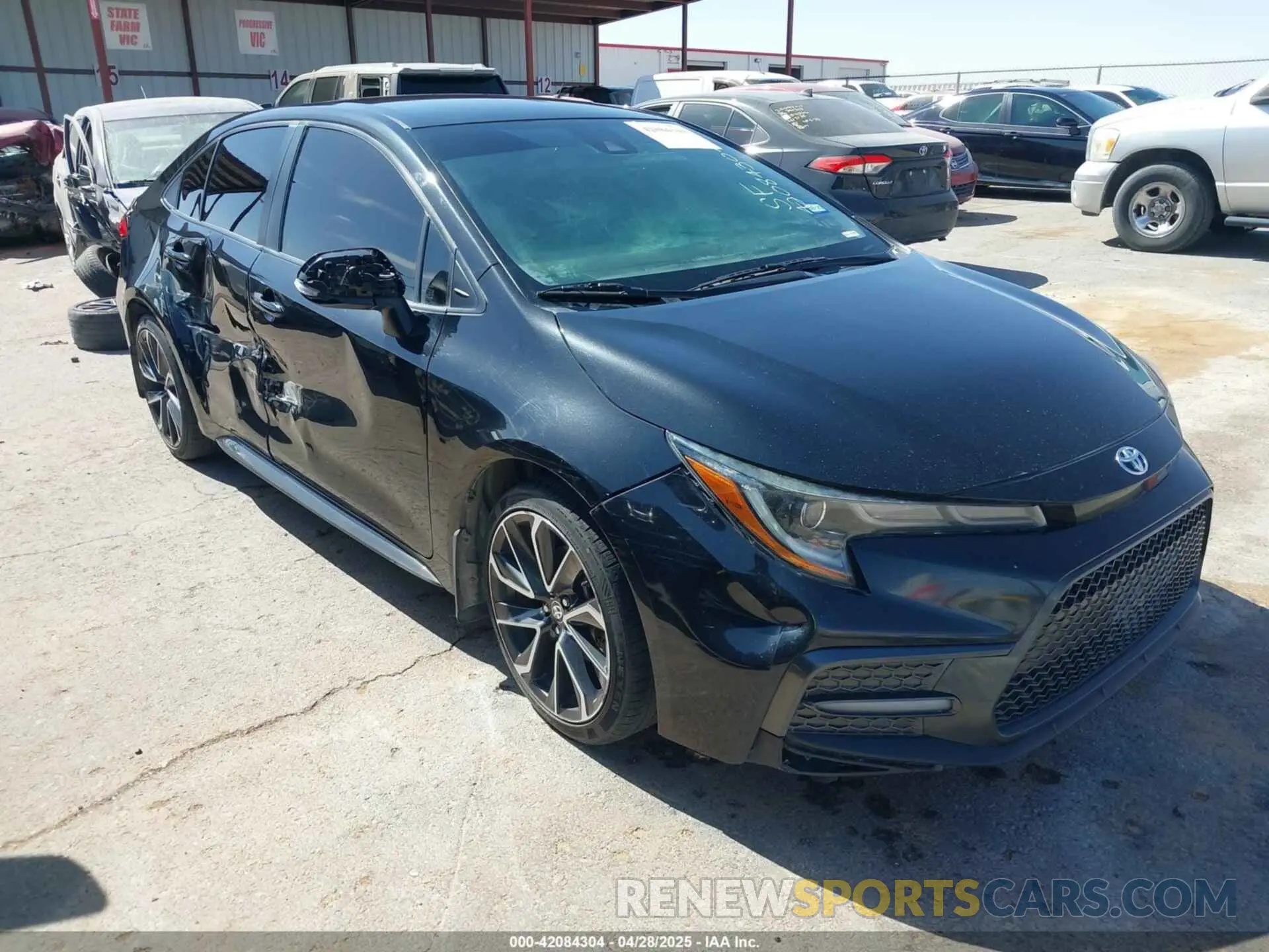 1 Photograph of a damaged car JTDS4RCE3LJ031539 TOYOTA COROLLA 2020