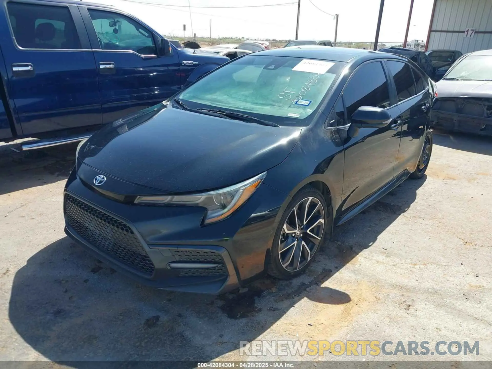 2 Photograph of a damaged car JTDS4RCE3LJ031539 TOYOTA COROLLA 2020