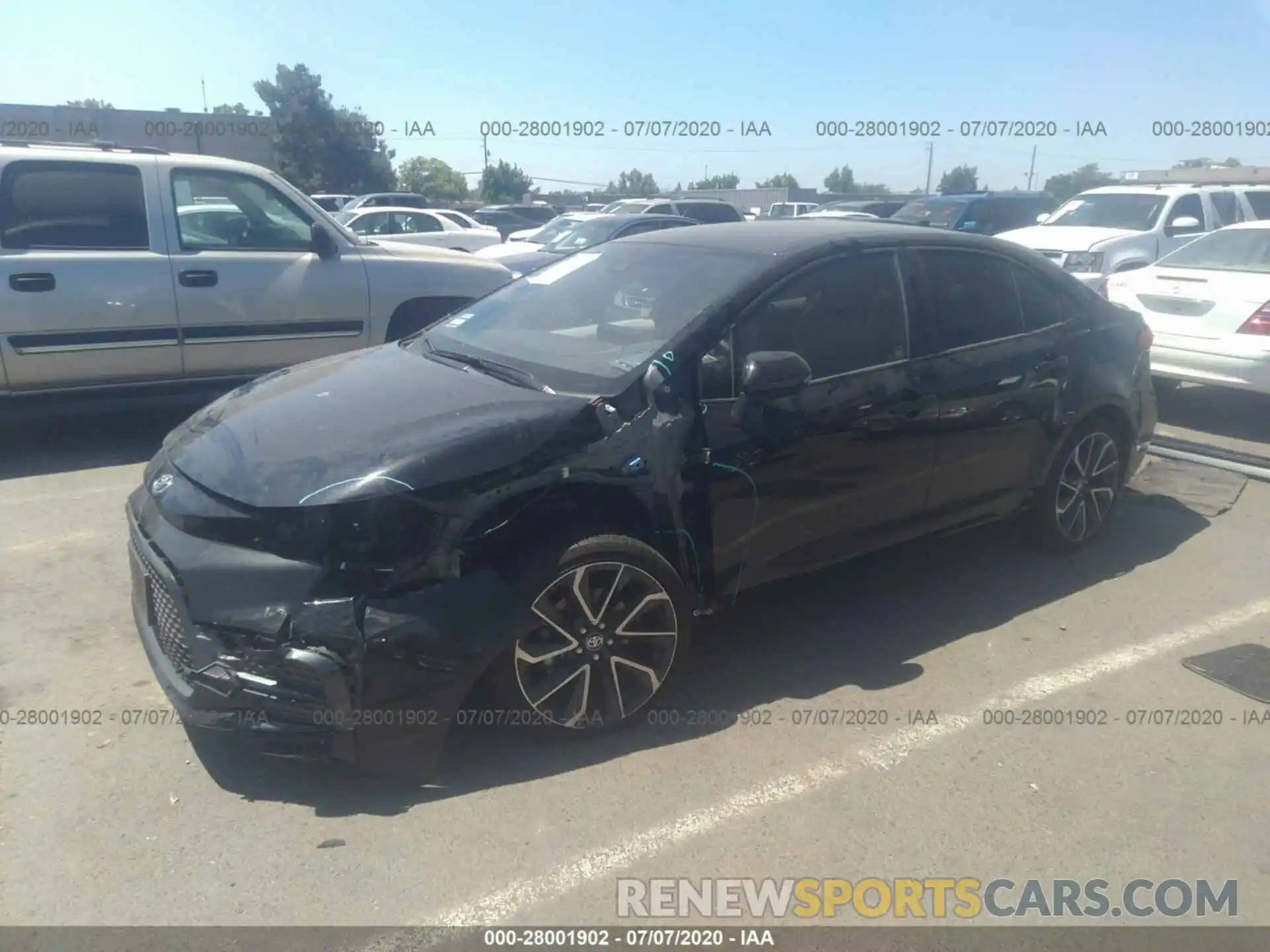 2 Photograph of a damaged car JTDS4RCE3LJ034909 TOYOTA COROLLA 2020