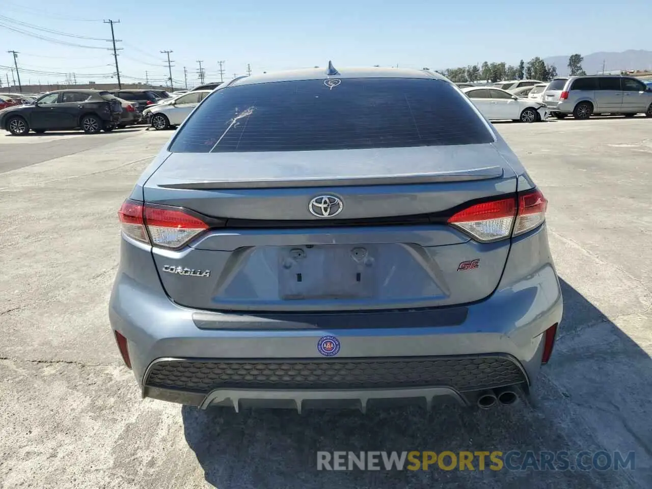 6 Photograph of a damaged car JTDS4RCE3LJ039494 TOYOTA COROLLA 2020