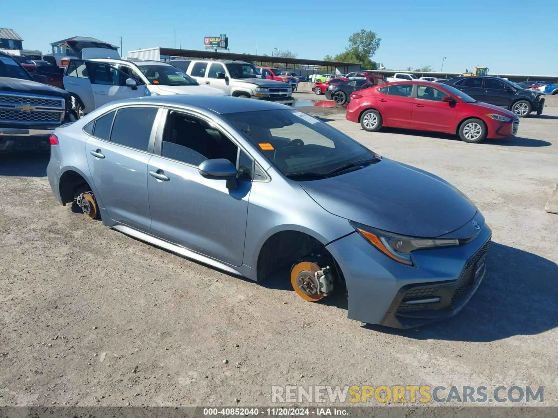 1 Photograph of a damaged car JTDS4RCE3LJ041407 TOYOTA COROLLA 2020