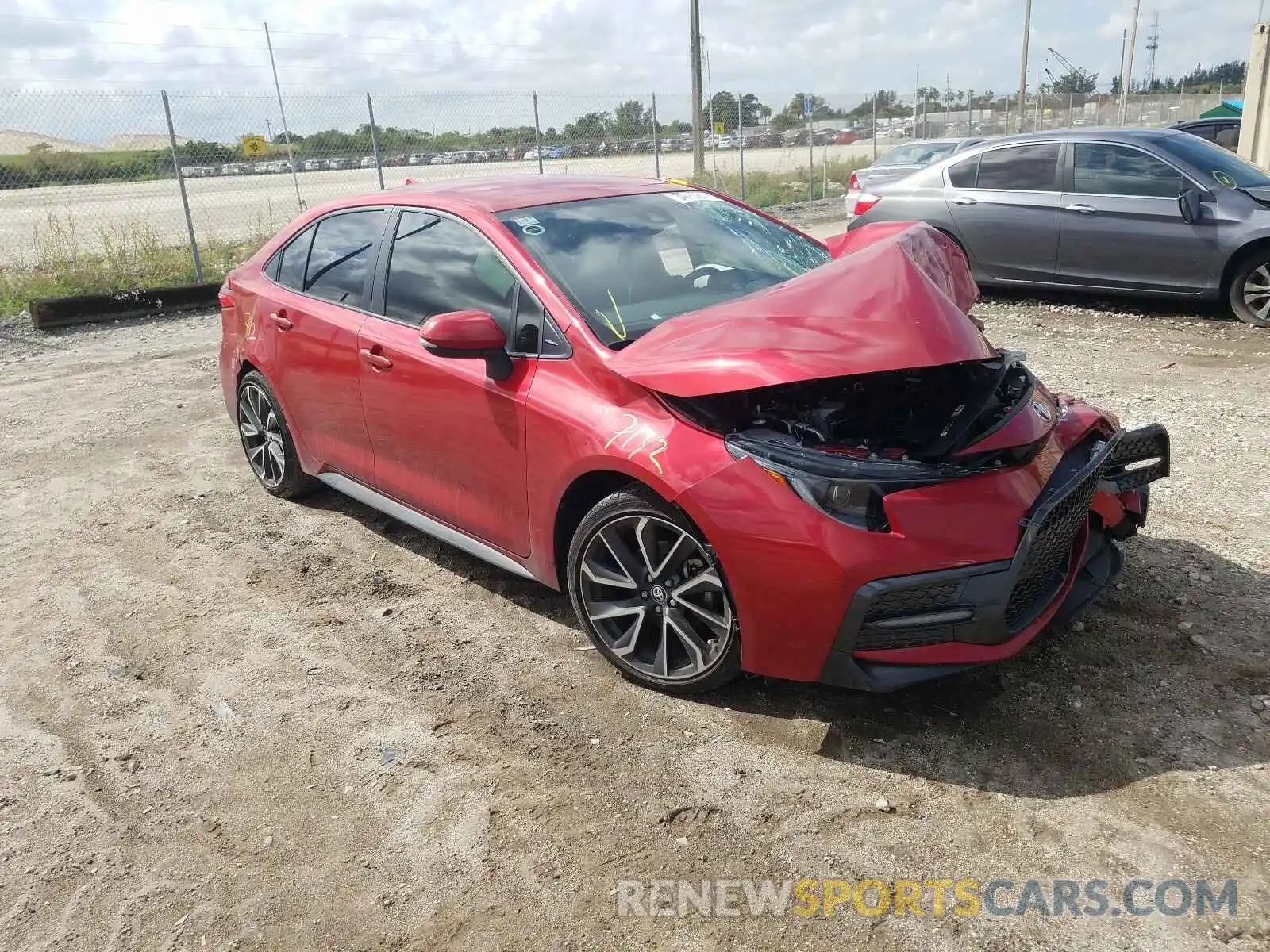 1 Photograph of a damaged car JTDS4RCE3LJ045375 TOYOTA COROLLA 2020